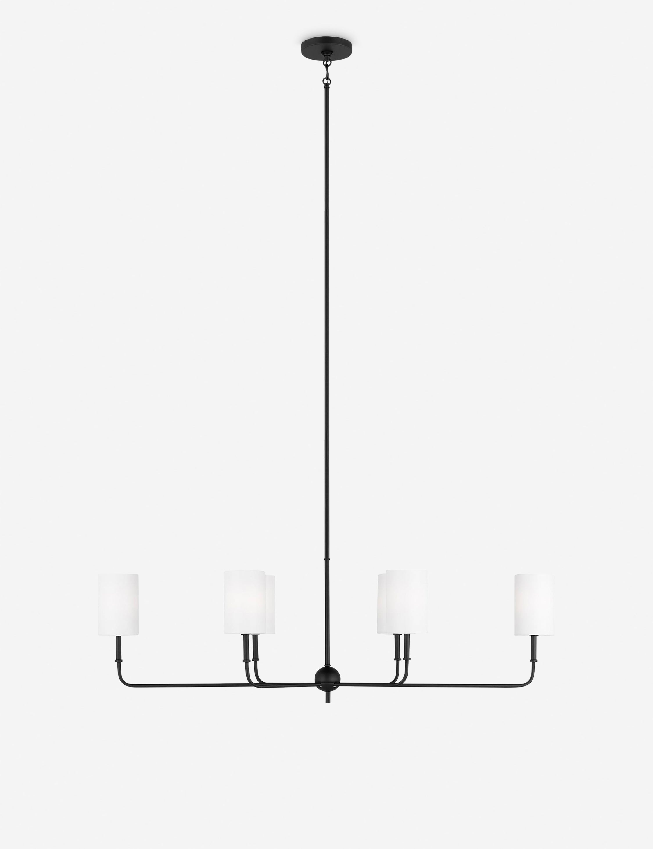 Legrand Linear Chandelier - Black / 44"W