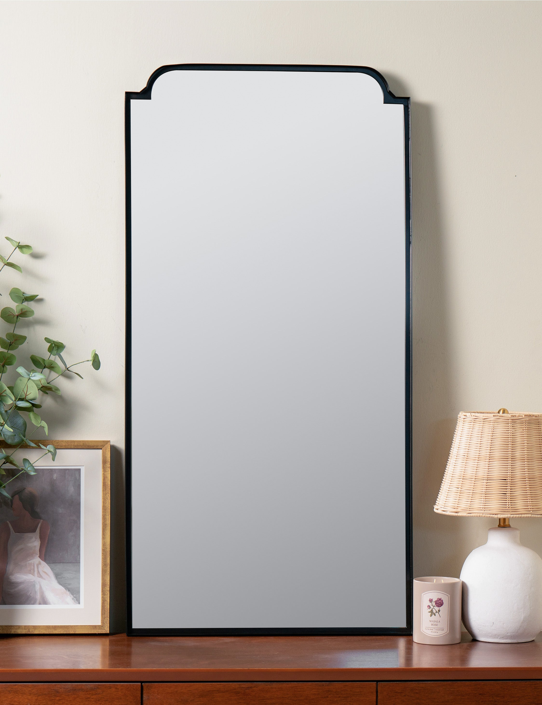 Isolde Floor Mirror - Black