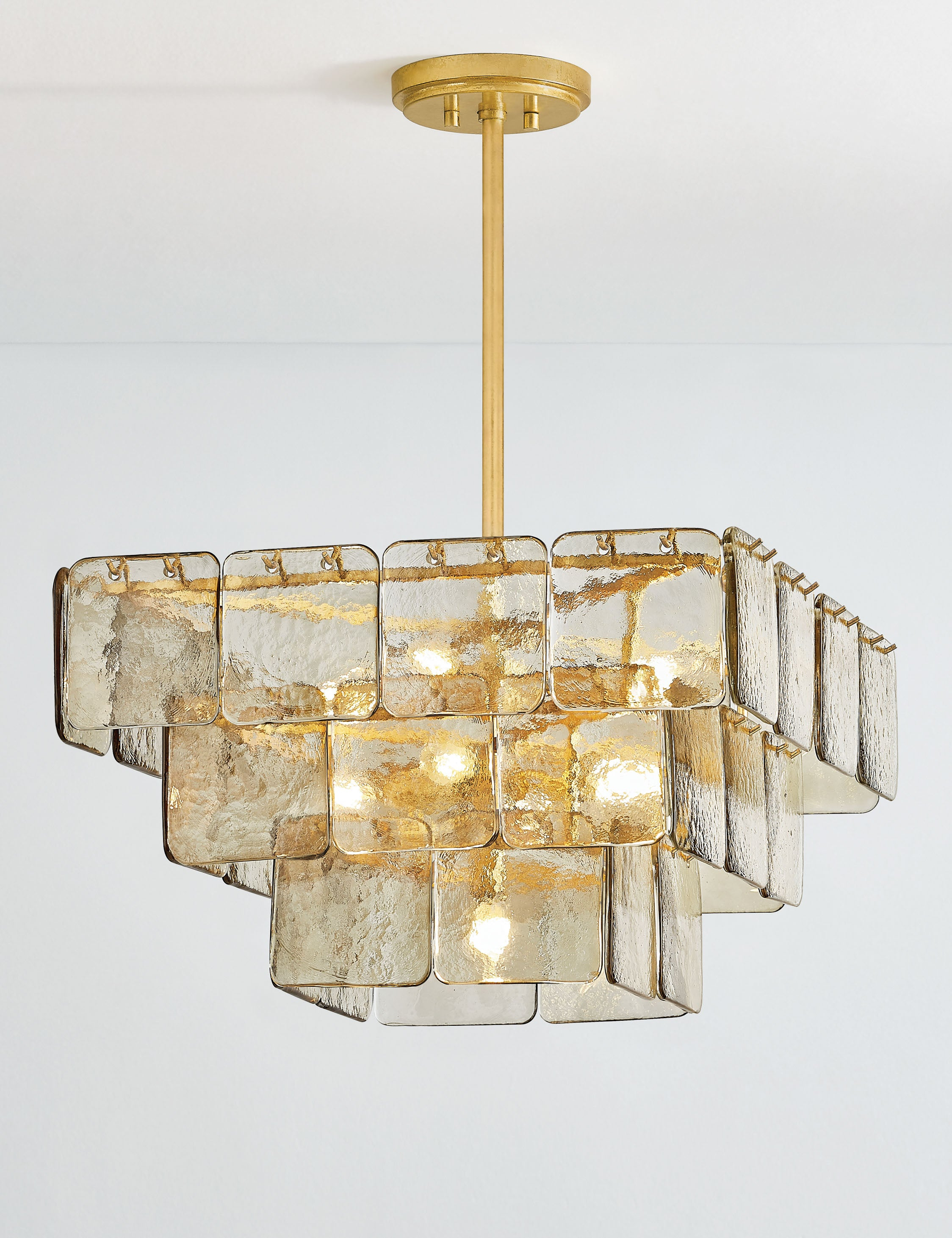 Esmeralda Chandelier - Smoked Glass / 24.5"Dia