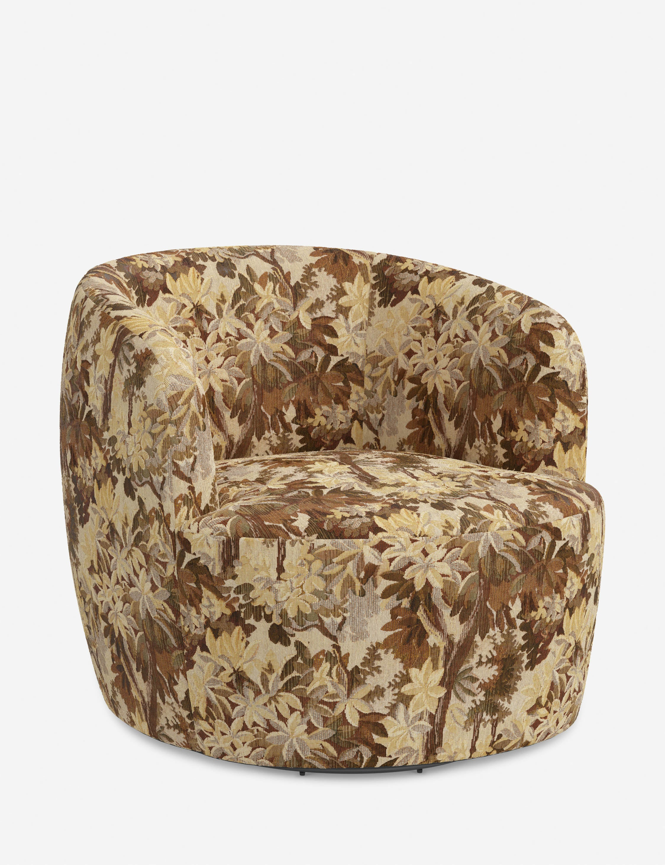 Rue Swivel Chair - Amber Tapestry