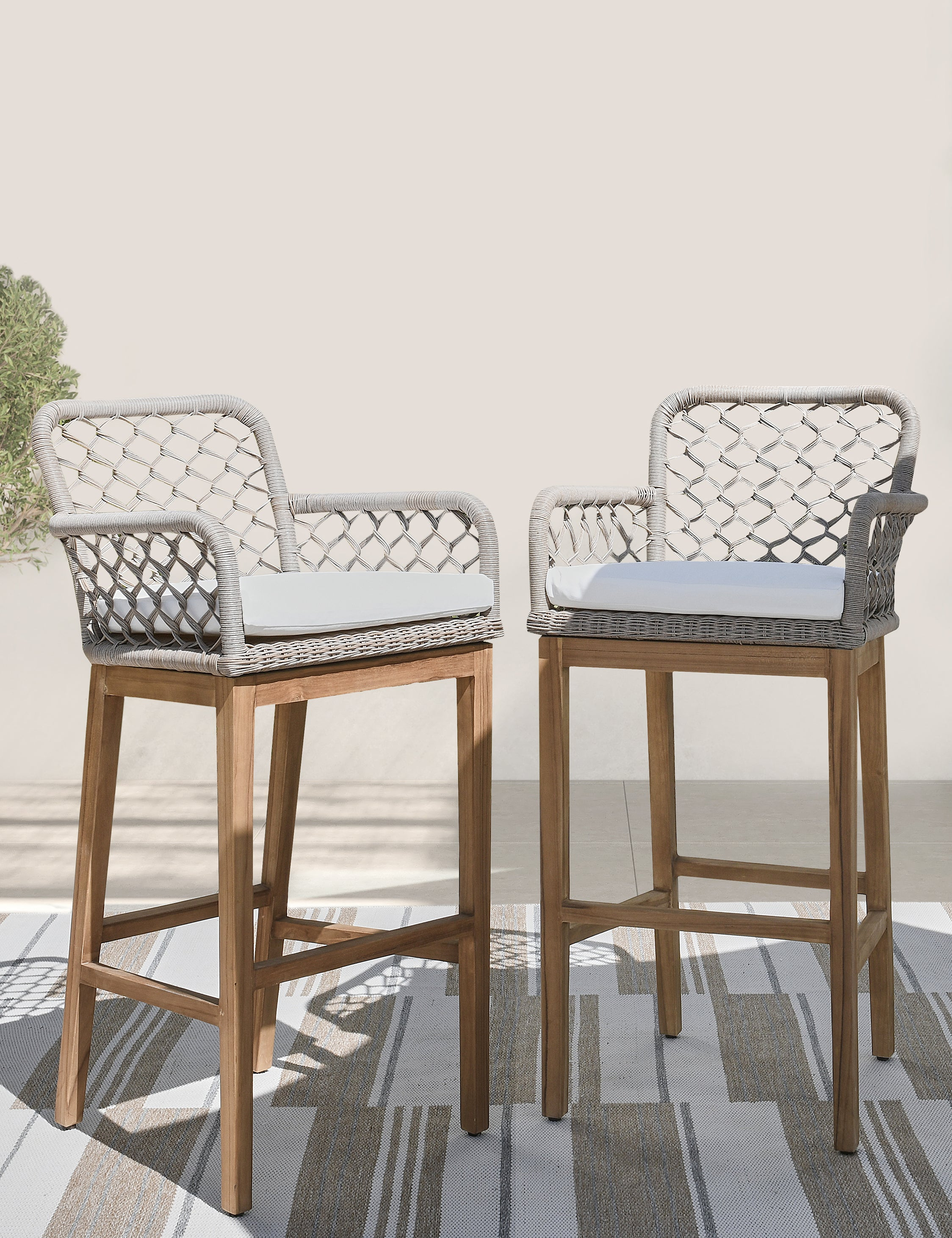 Katina Indoor / Outdoor Bar Stool - Gray