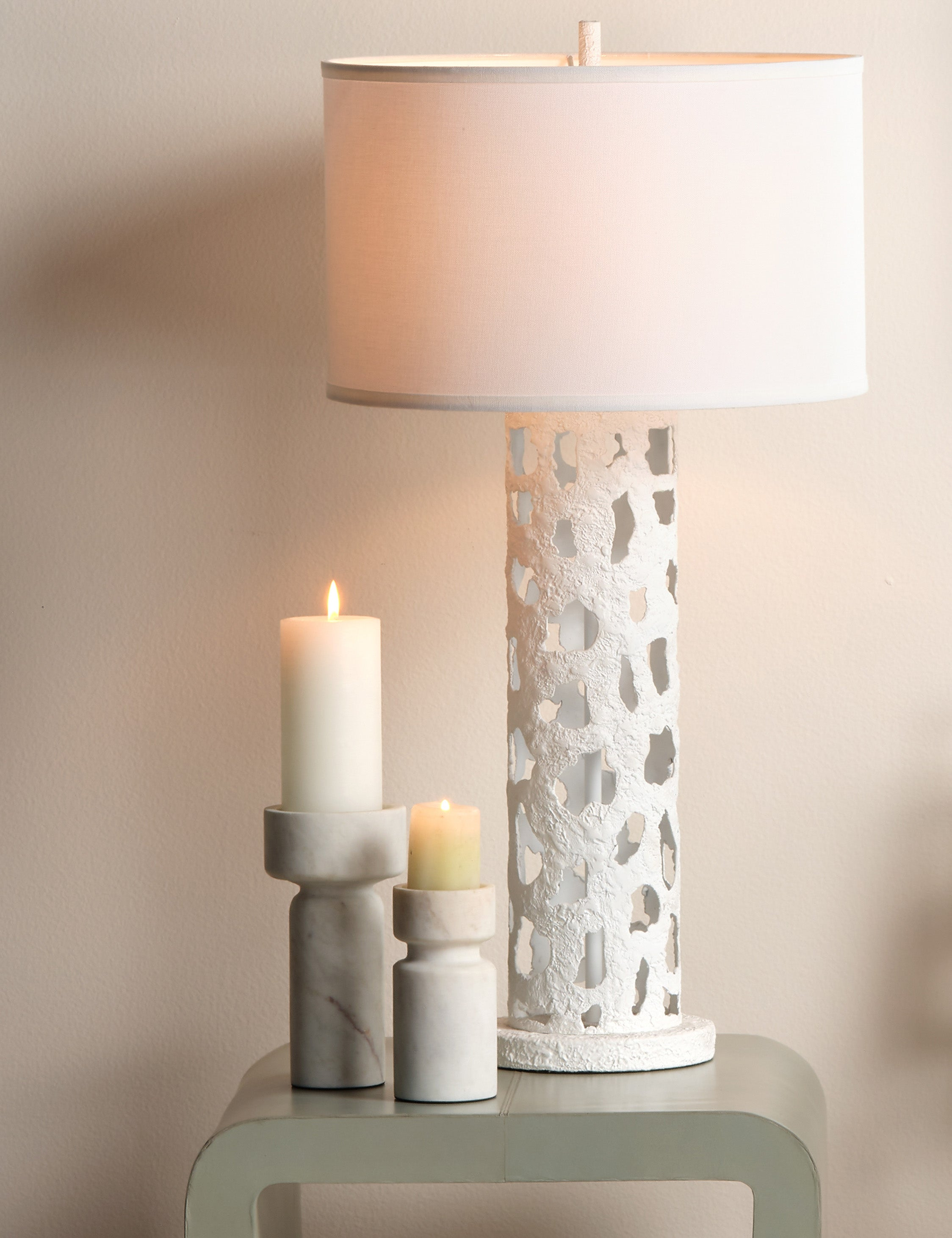 Maris Candle Holder - White