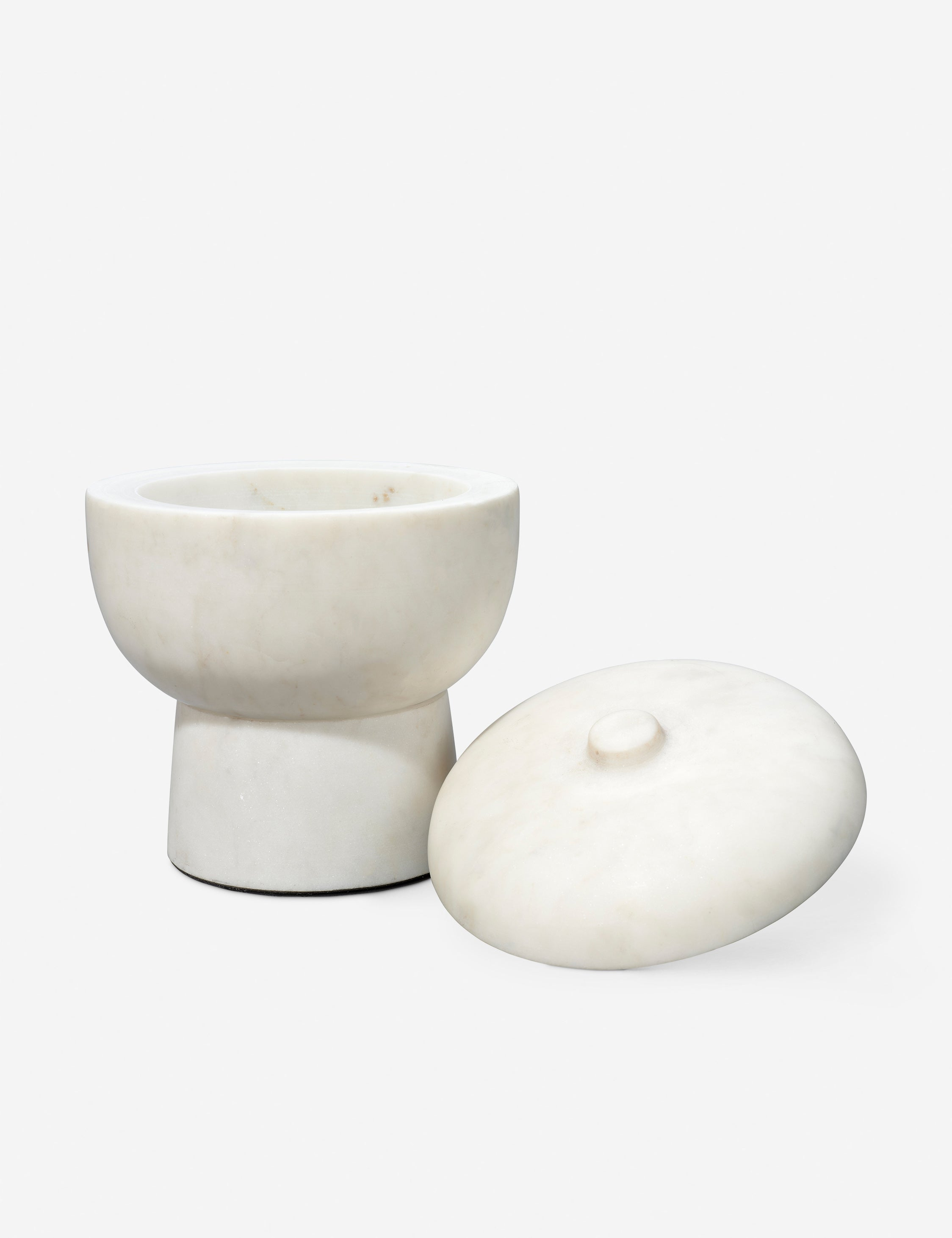 Odesky Lidded Bowl - White / Large