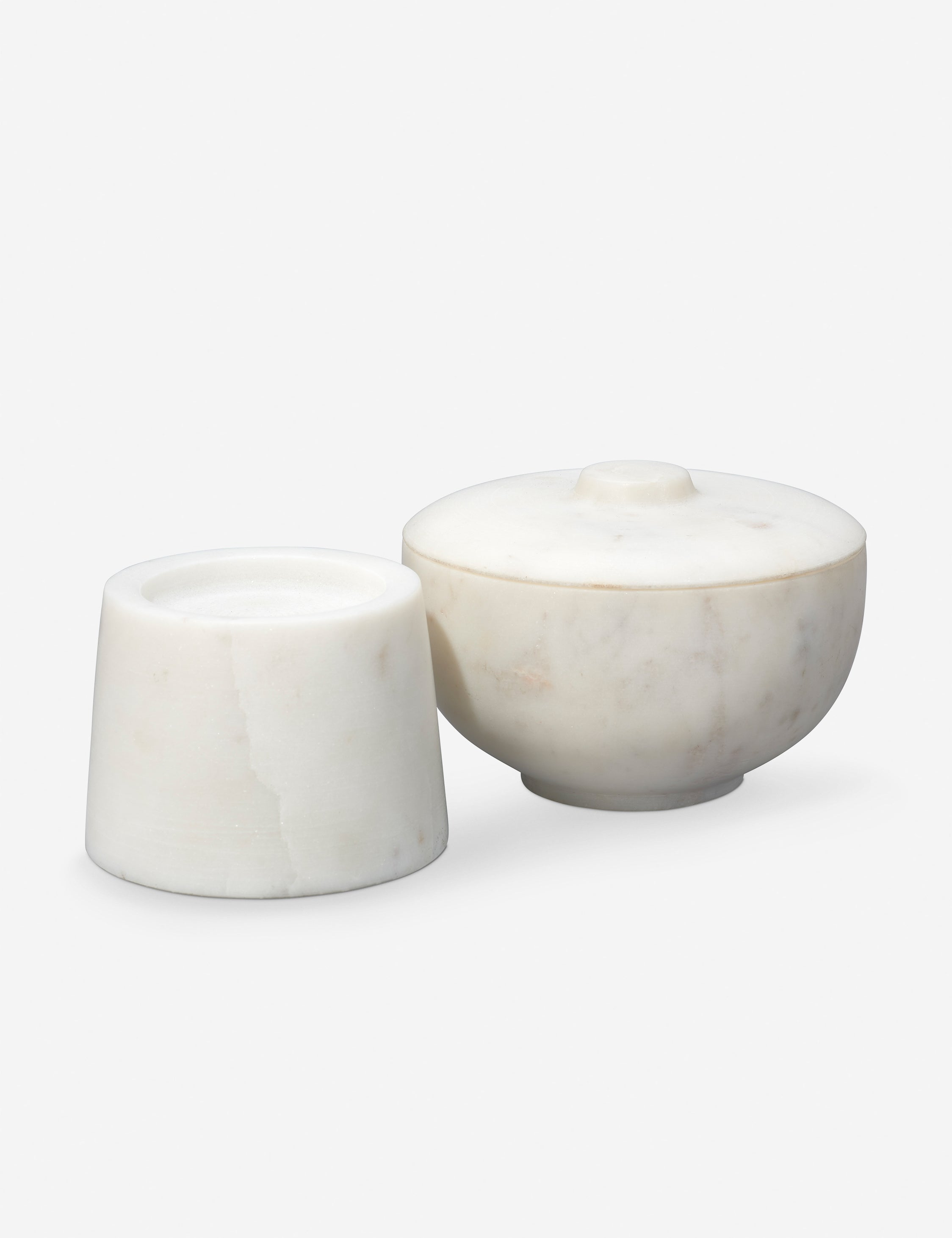 Odesky Lidded Bowl - White / Small