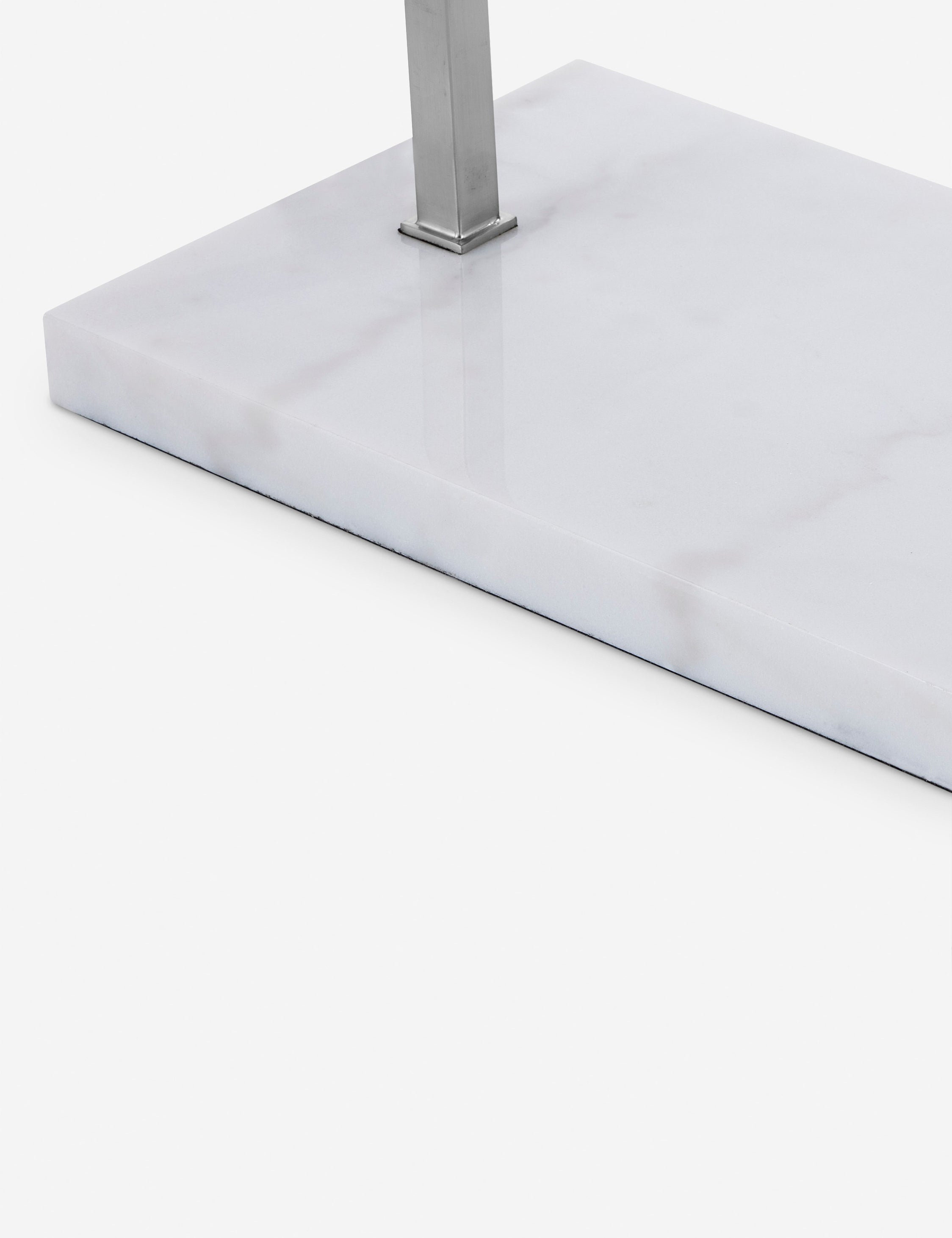 Wilson Floor Lamp - Brushed Nickel and Marble