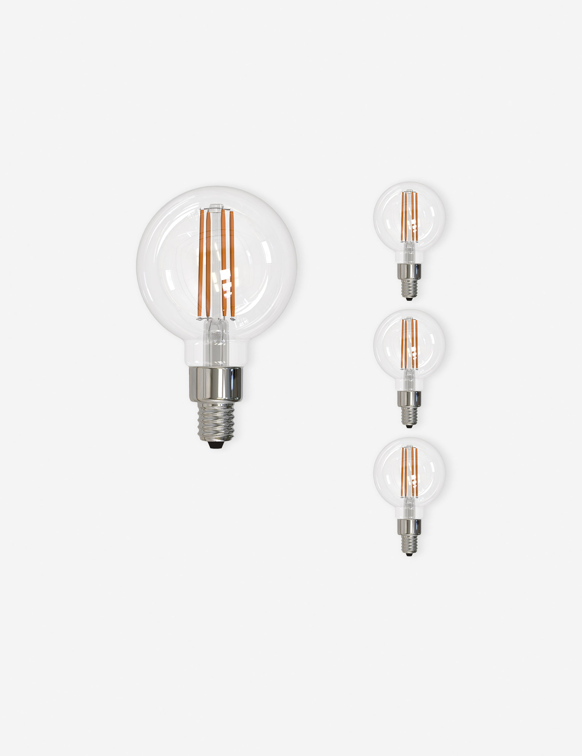 G16 LED Filament Bulb (Set of 4) - Clear Glass / E12 / 4Watt