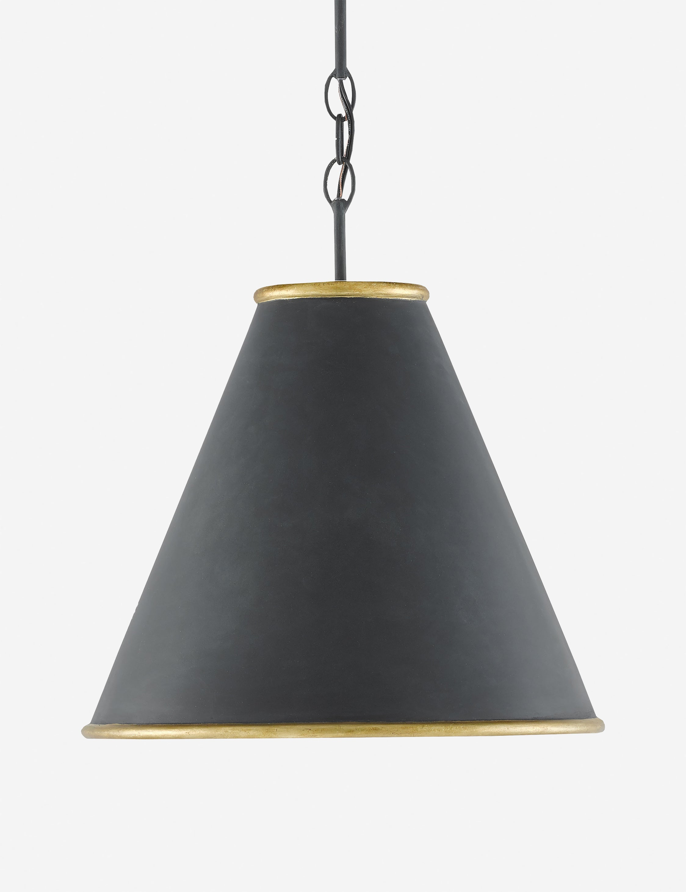 Adkins Pendant - Brass and Black / 16"Dia