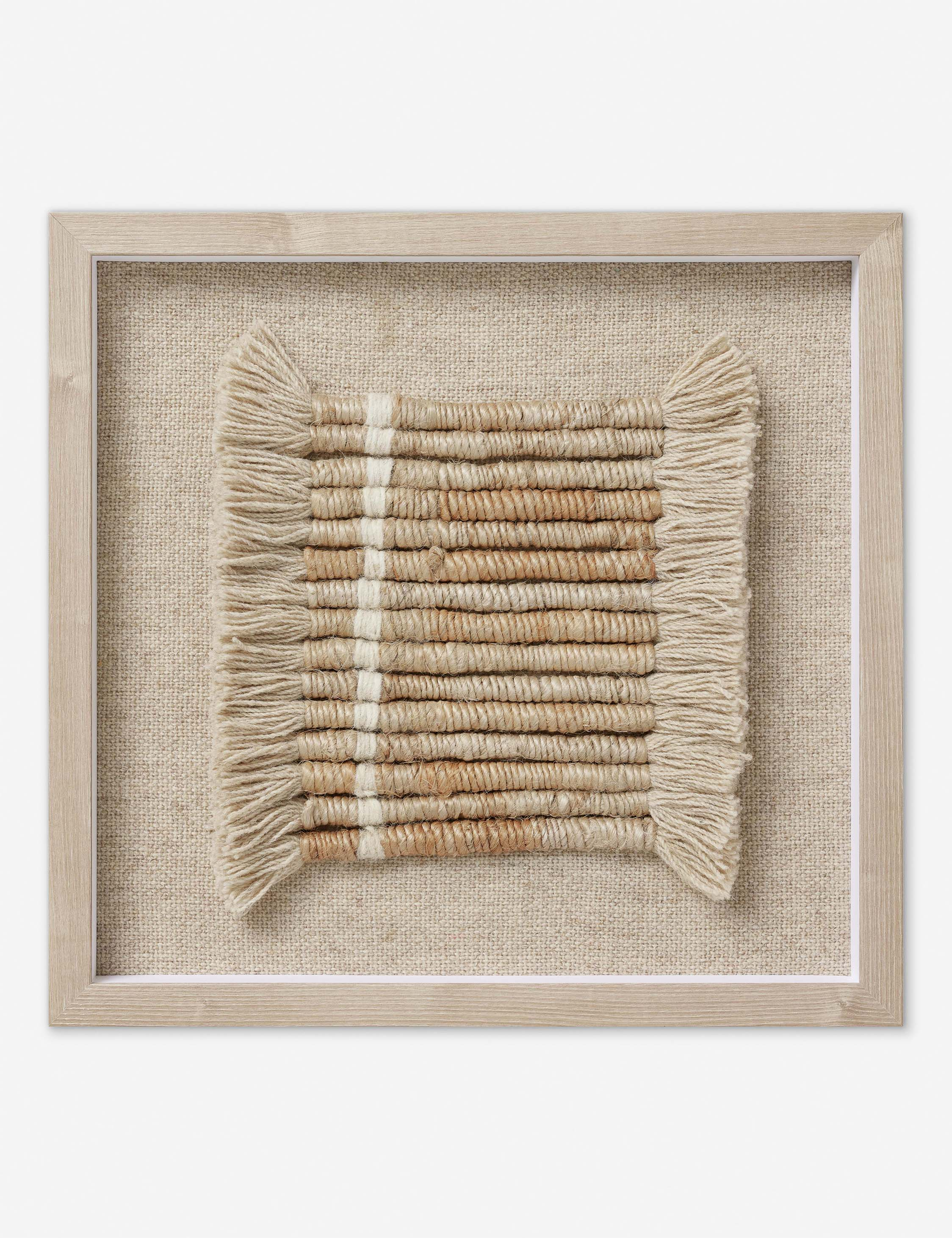 Kendry II Textile Wall Art - Natural / 22" x 21"