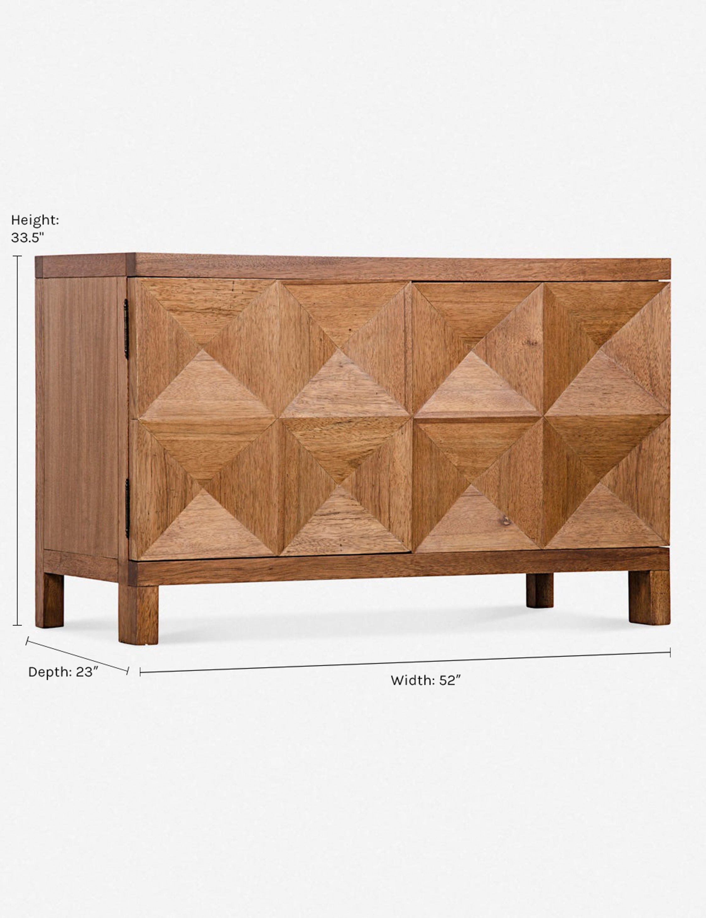 Aaran Small Cabinet - Dark Walnut