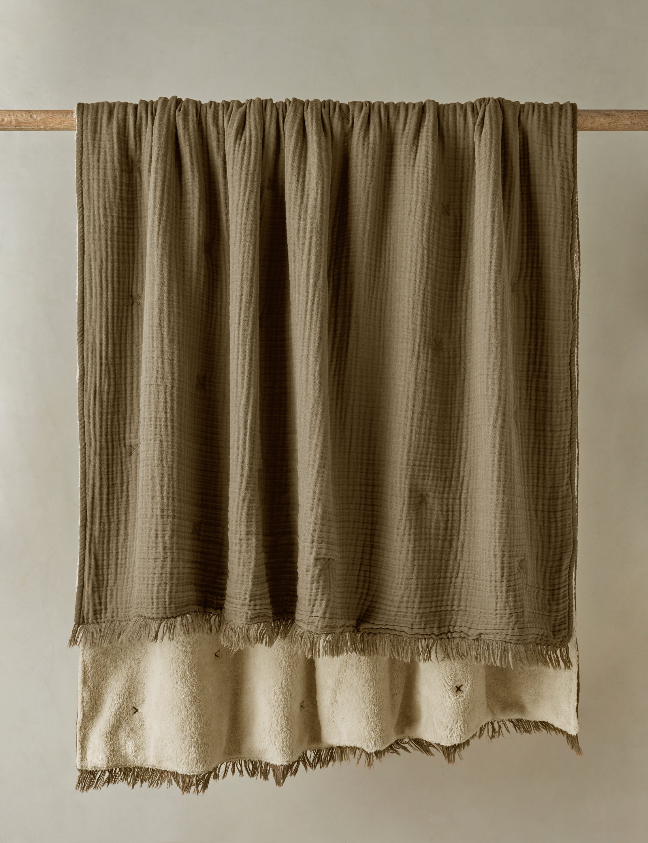 Alaia Sherpa Throw by House No. 23 - Moss