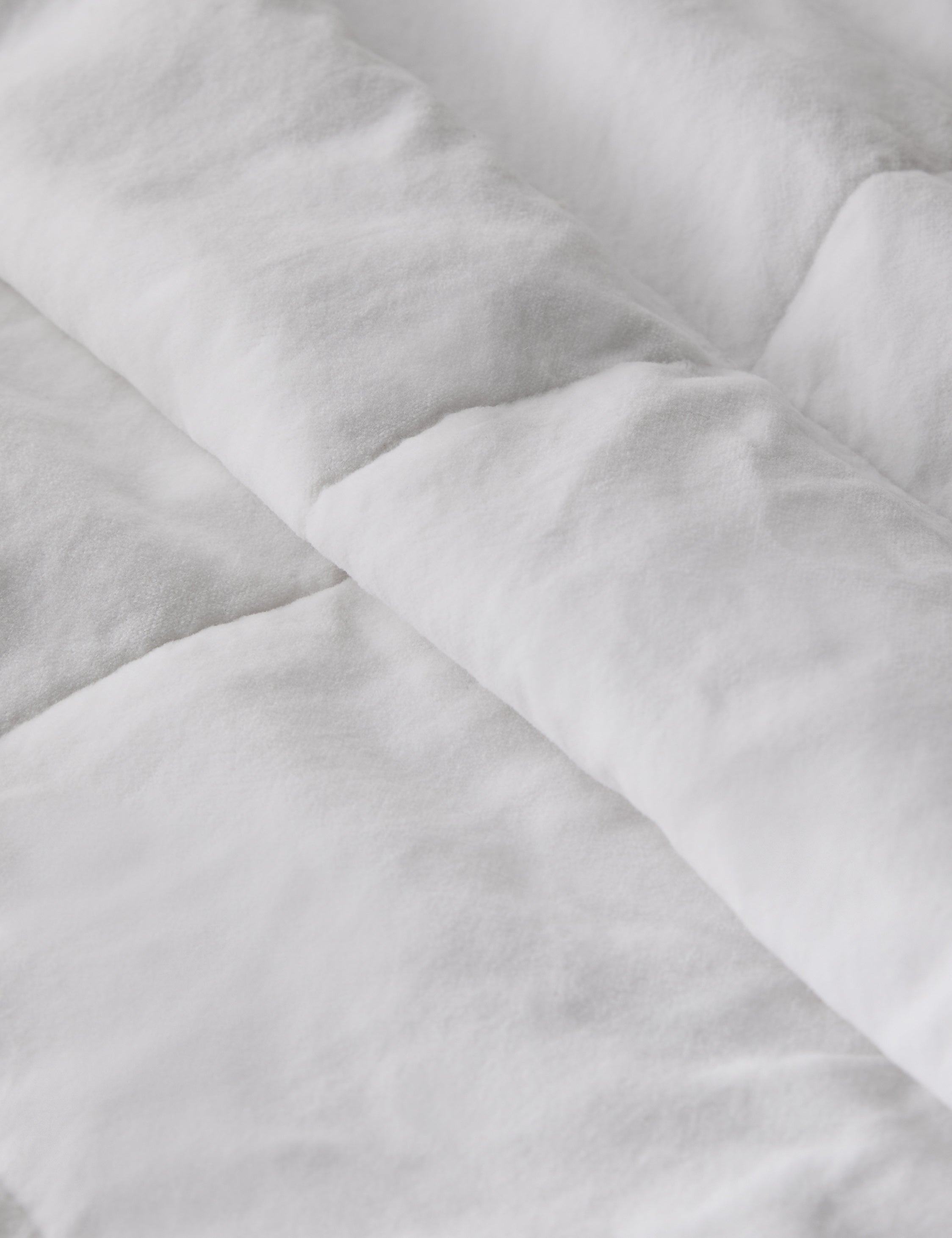 Amsterdam Cotton Velvet Coverlet by Pom Pom at Home - White / Twin