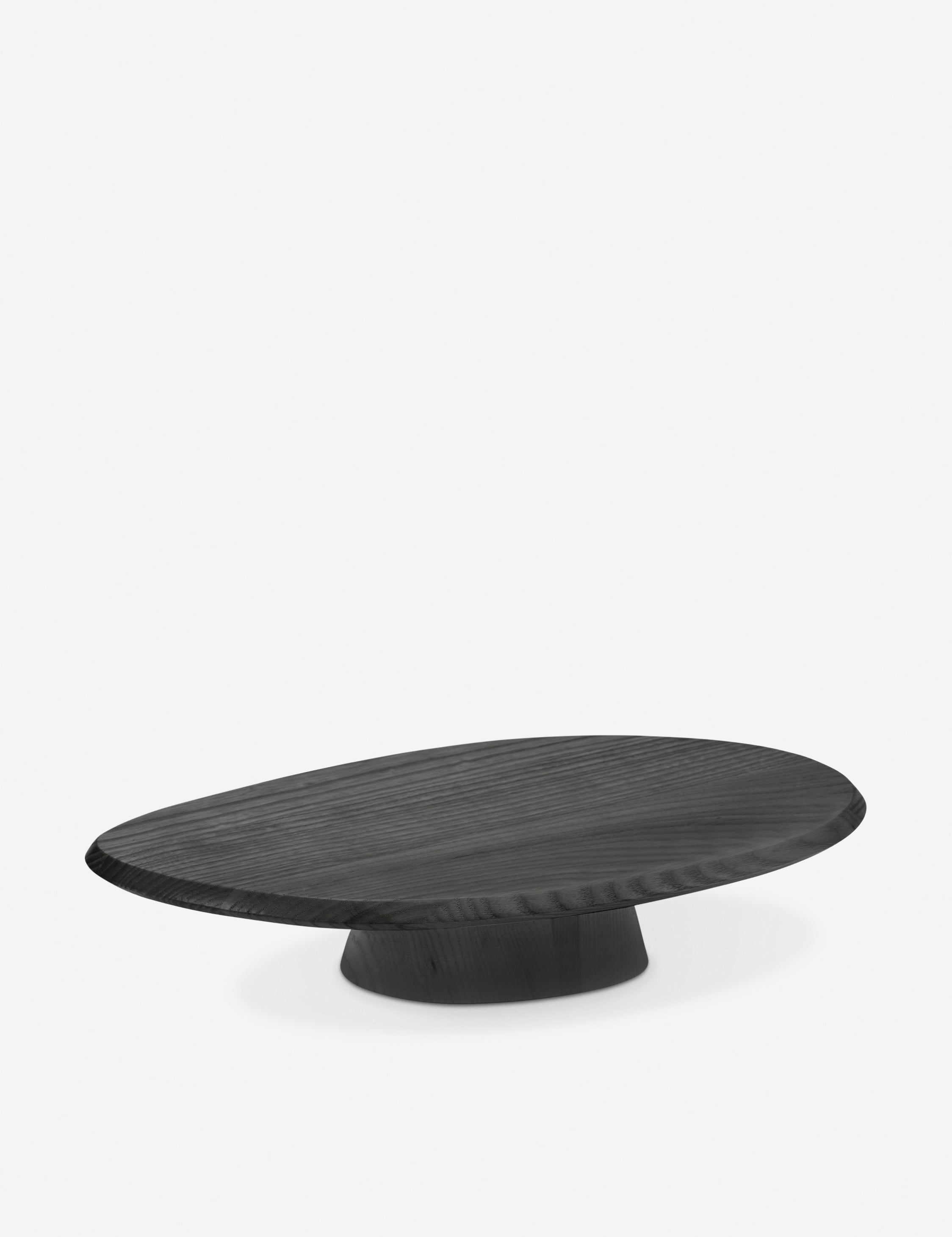 Dune Ash Wood Cake Stand by Kelly Wearstler x Serax - Black / Low