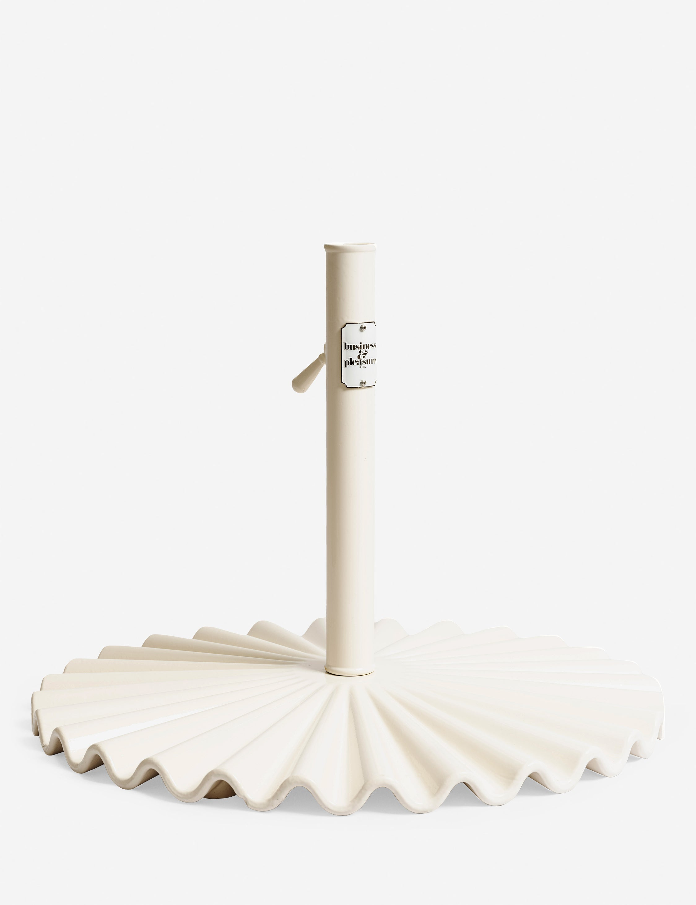 Clamshell Umbrella Base by Business & Pleasure Co. - White