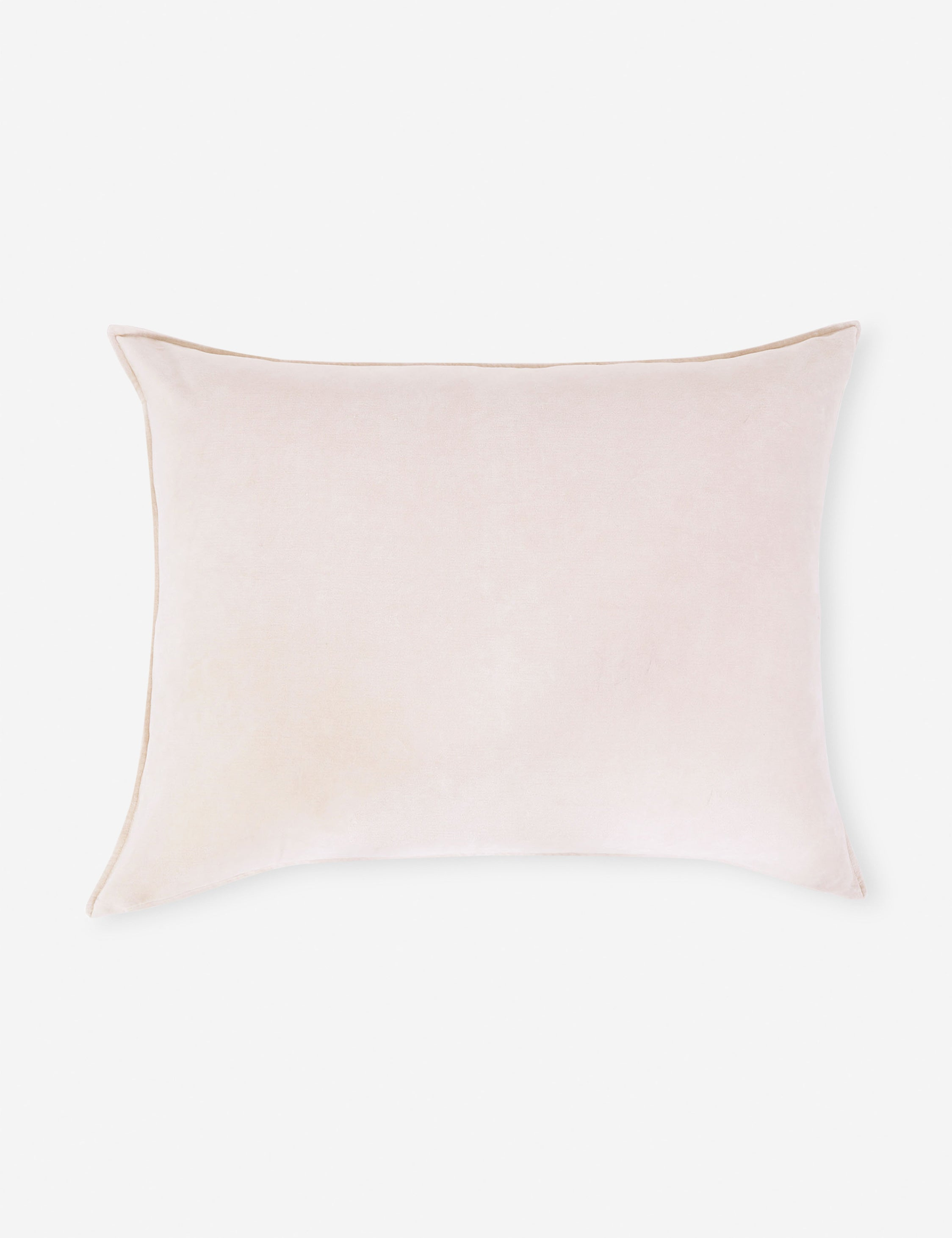 Bianca Velvet Oversized Pillow by Pom Pom at Home - Blush