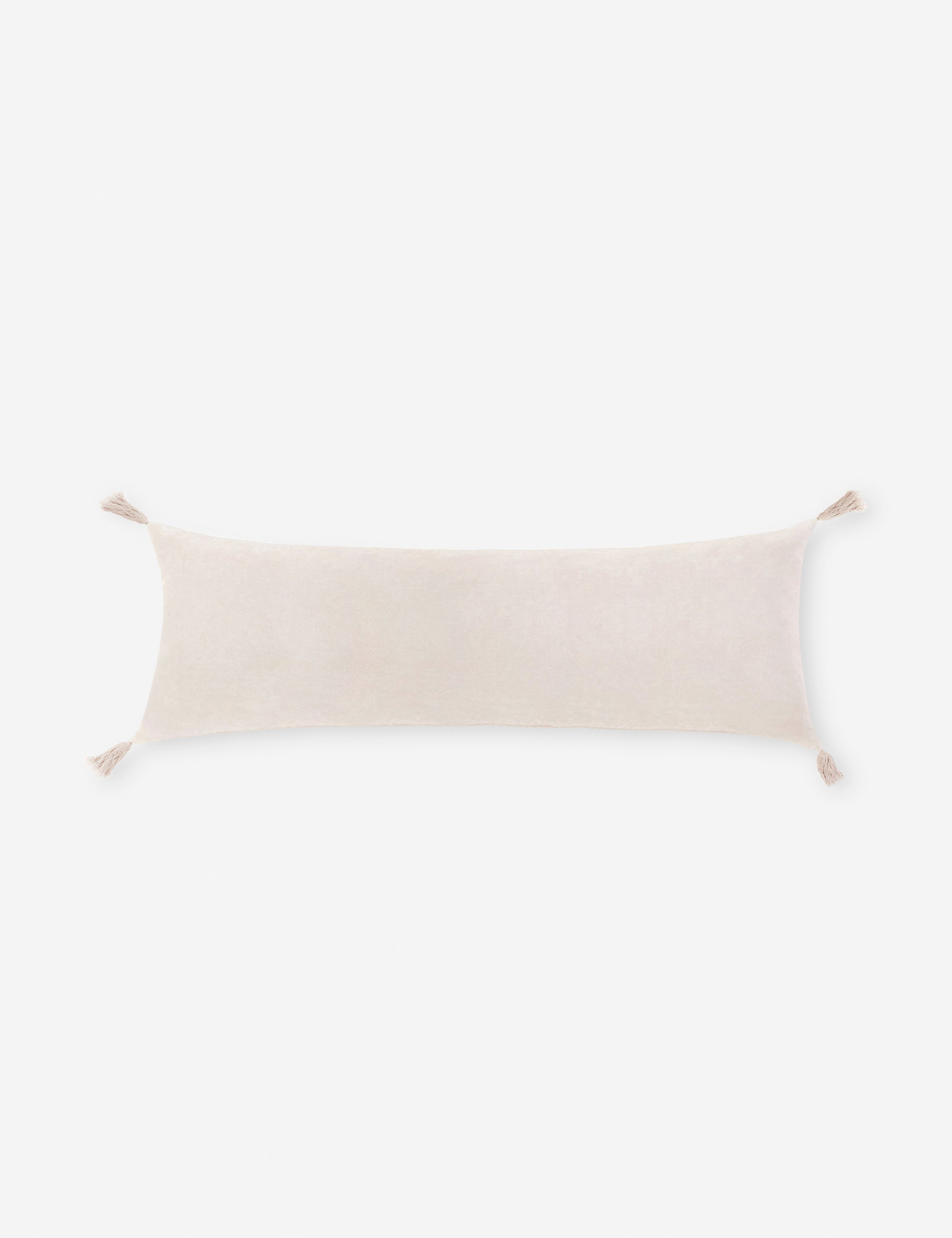 Bianca Velvet Pillow by Pom Pom at Home - Blush / Lumbar