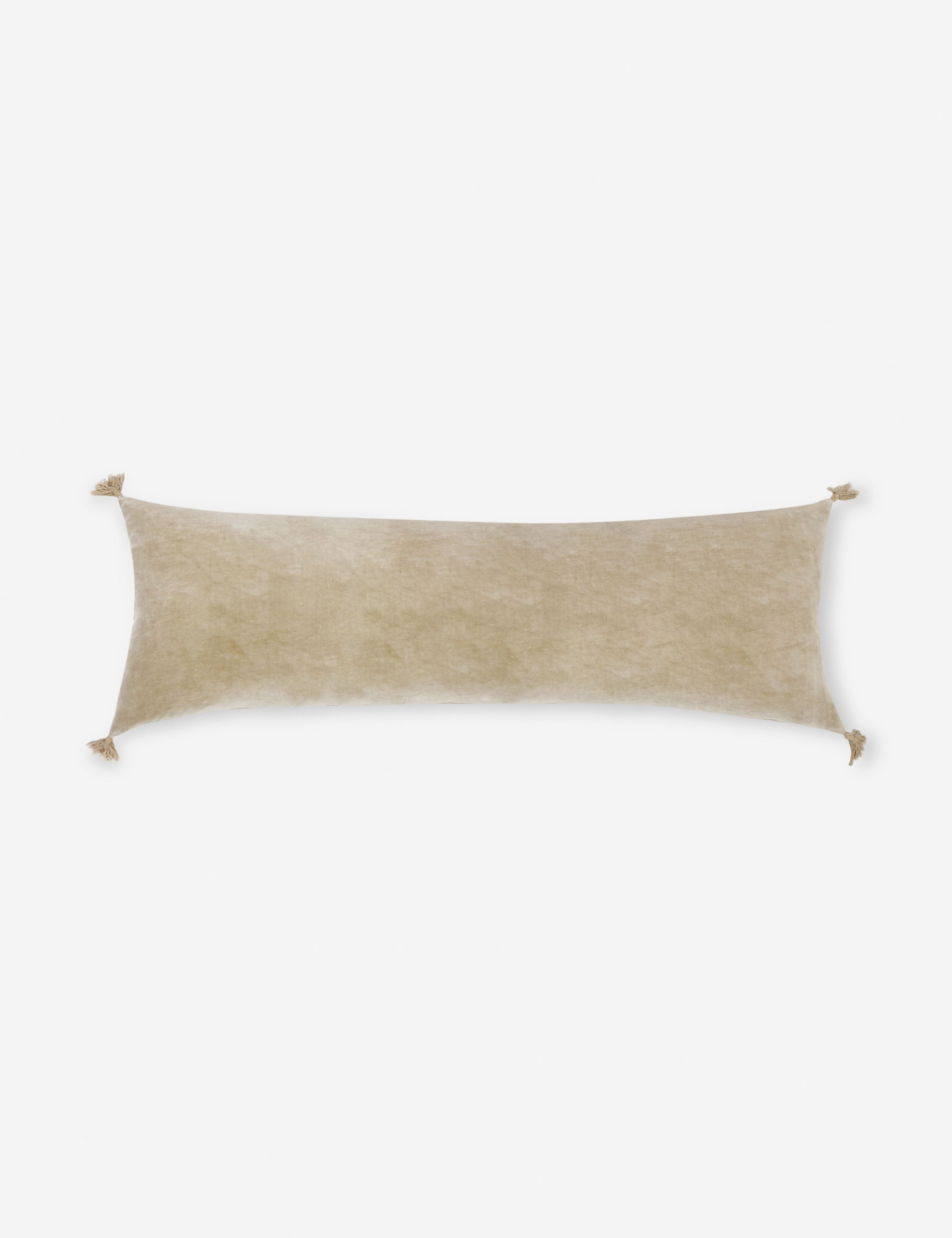 Bianca Velvet Pillow by Pom Pom at Home - Natural / Lumbar