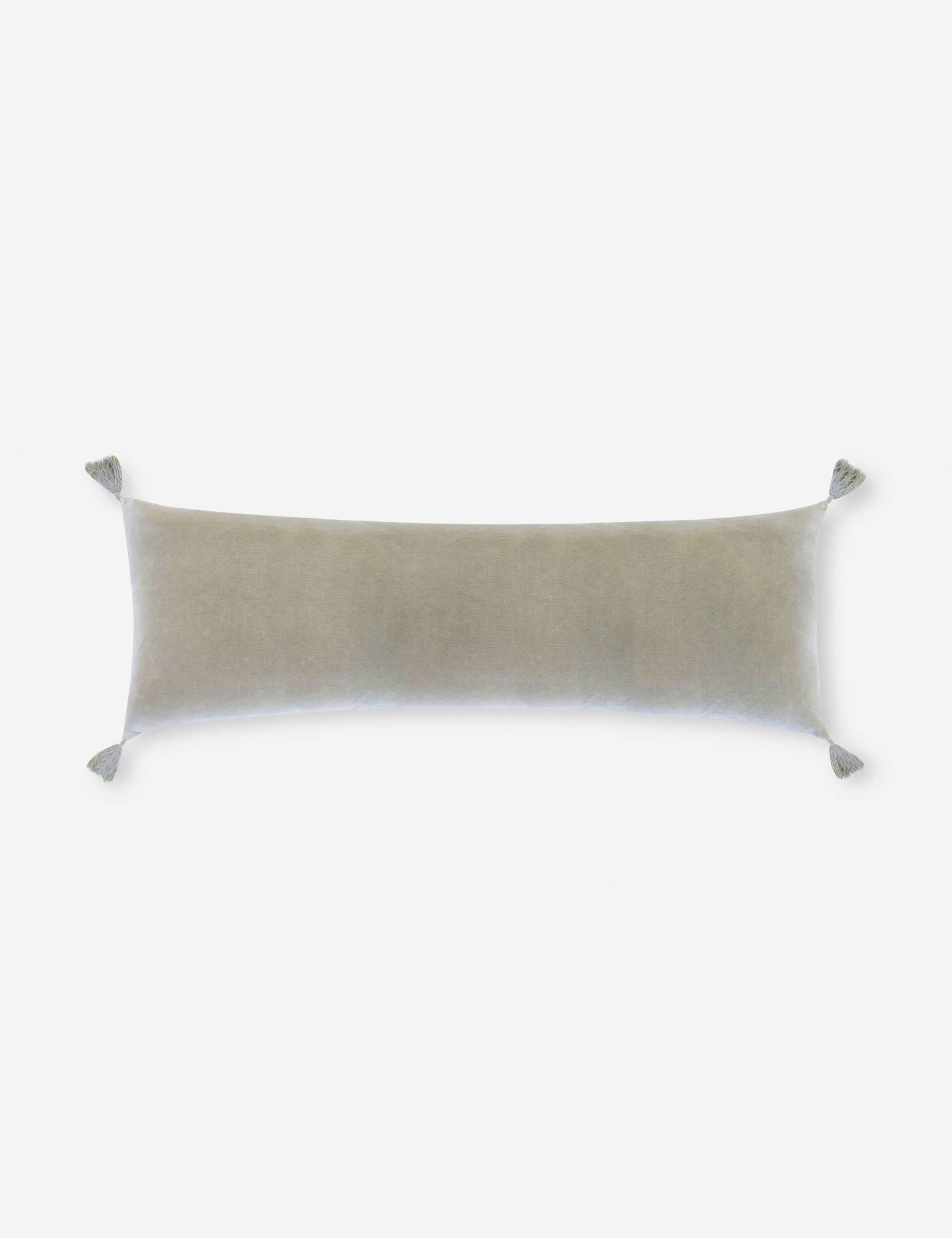 Bianca Velvet Pillow by Pom Pom at Home - Sage / Lumbar