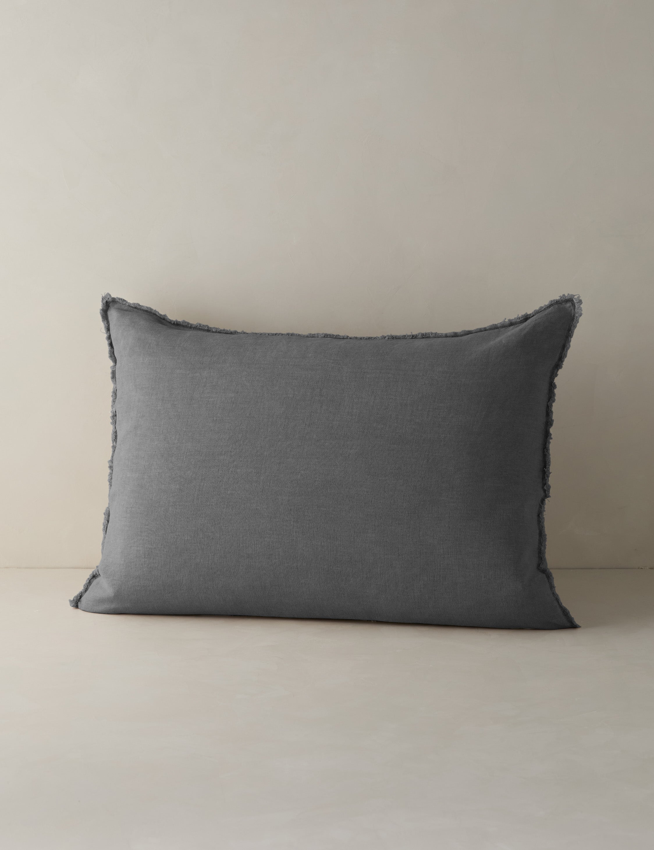 Blair Stonewashed Linen Sham by Pom Pom at Home - Midnight / Standard