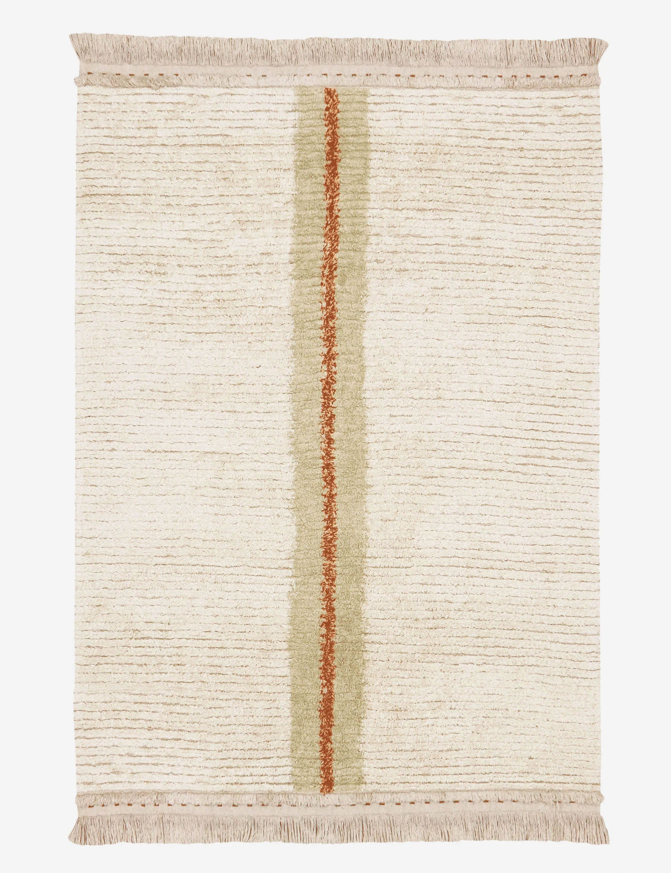 Duetto Reversible Washable Rug by Lorena Canals - Green / 4' 7'' x 6' 7''