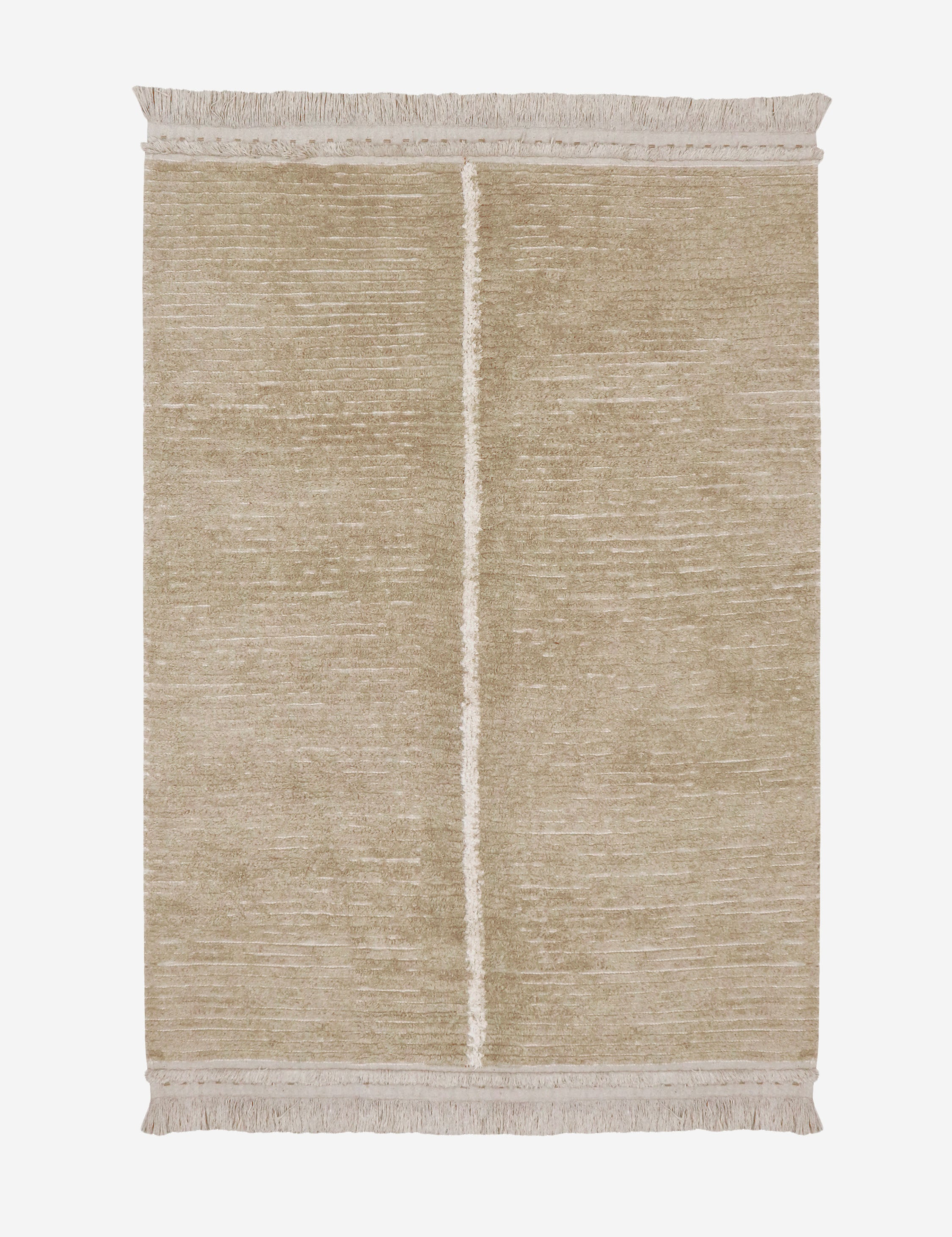 Duetto Reversible Washable Rug by Lorena Canals - Green / 4' 7'' x 6' 7''