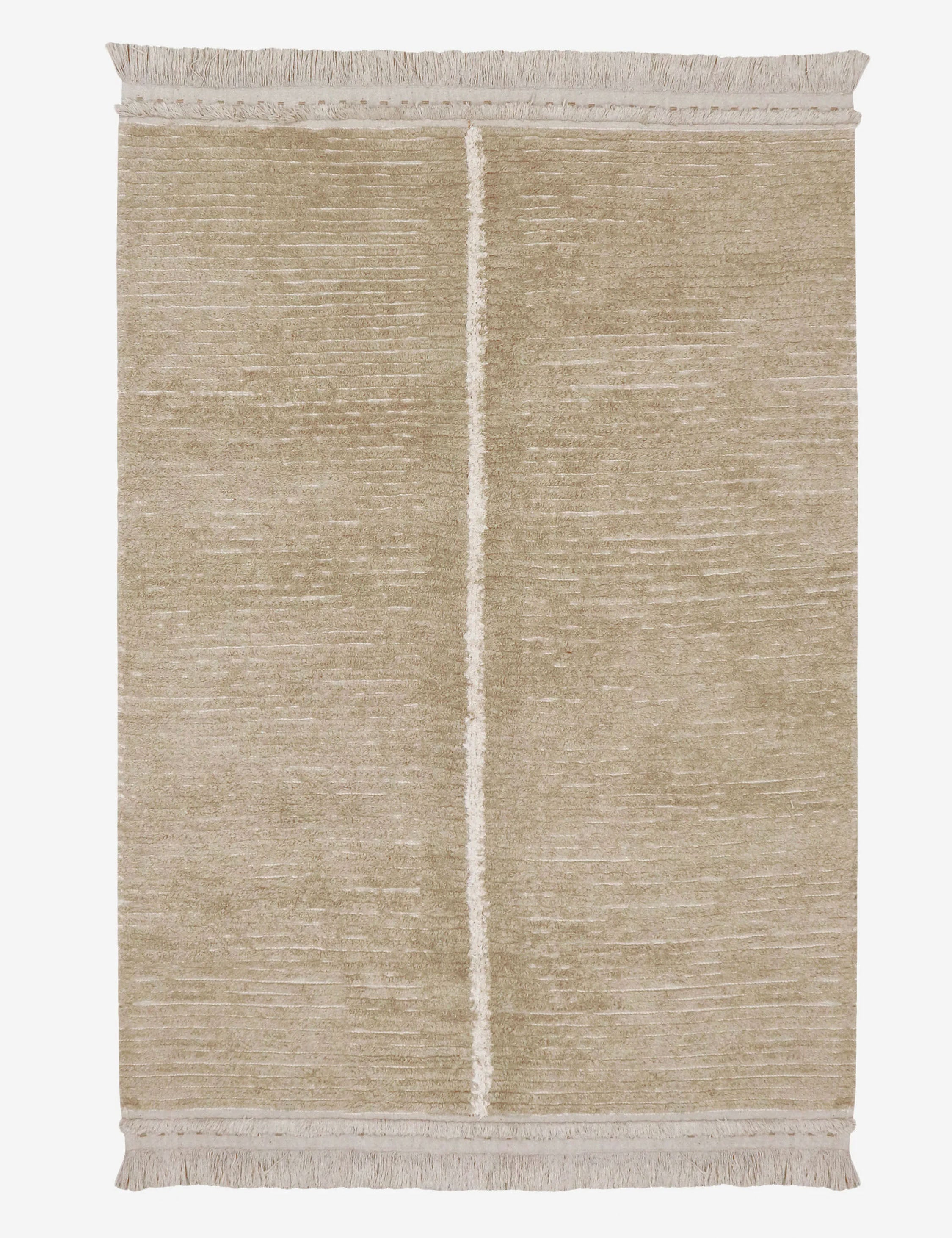 Duetto Reversible Washable Rug by Lorena Canals - Green / 4' 7'' x 6' 7''