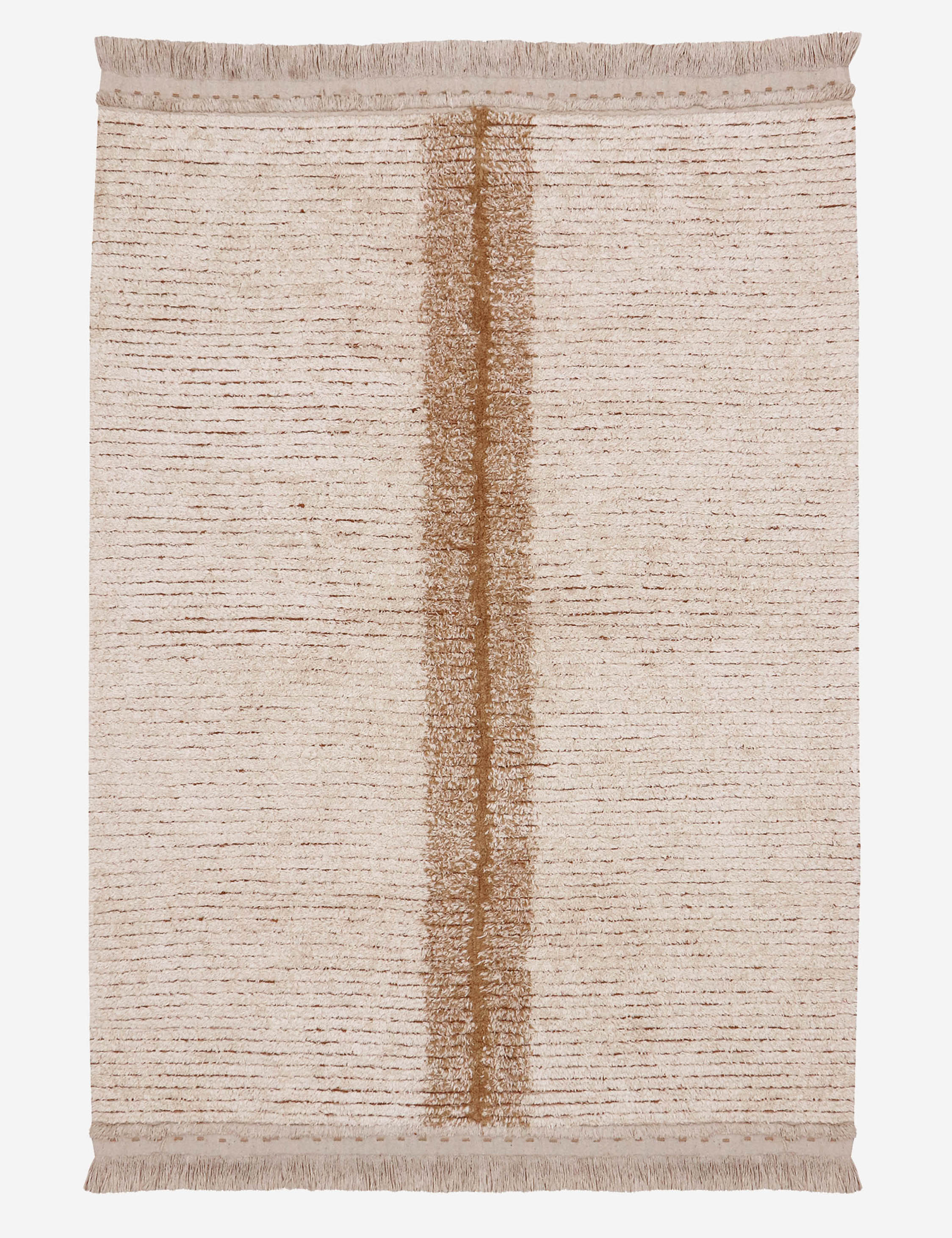 Duetto Reversible Washable Rug by Lorena Canals - Brown / 4' 7'' x 6' 7''