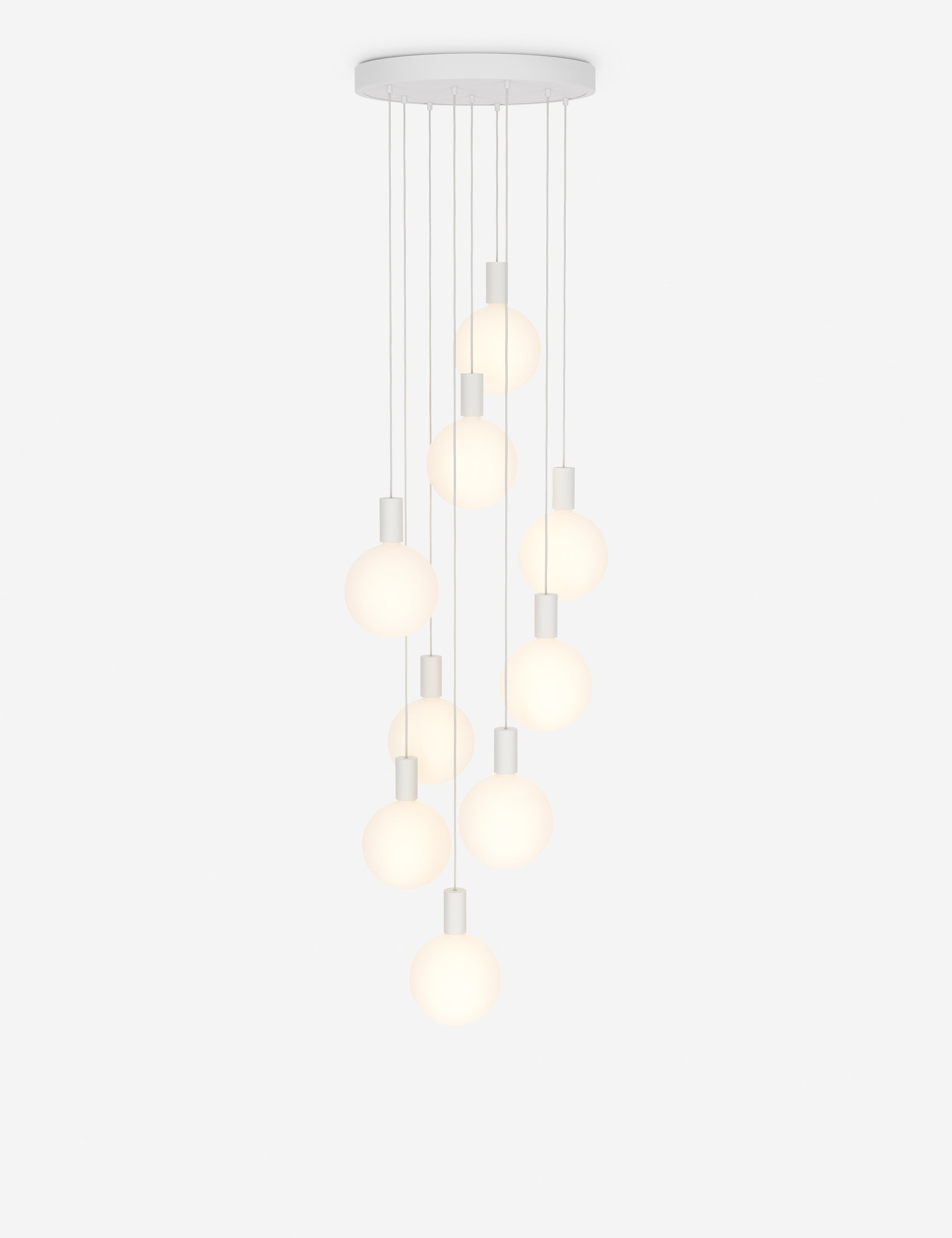 Alumina 9-Light Pendant Light by Tala - White / 20" Dia