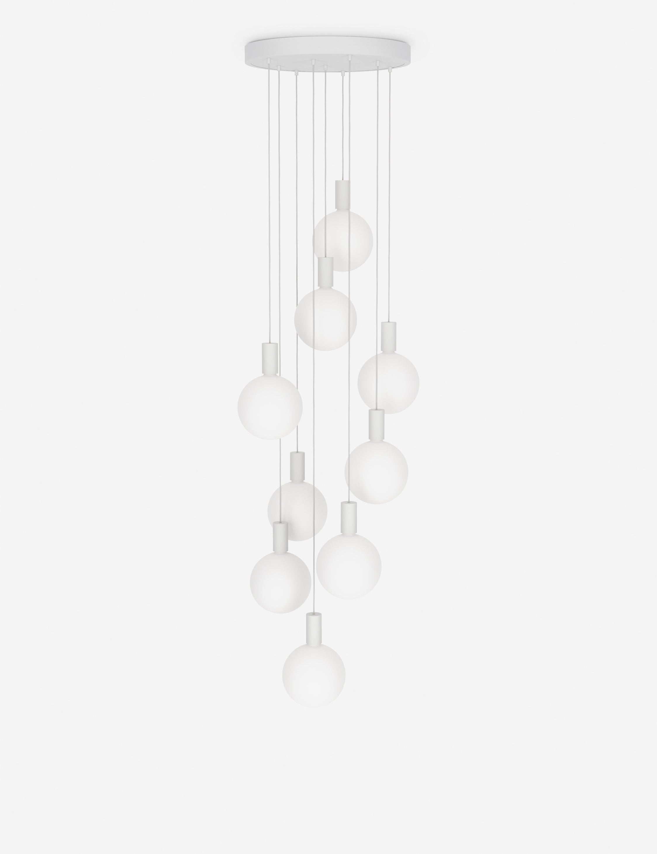 Alumina 9-Light Pendant Light by Tala - White / 20" Dia