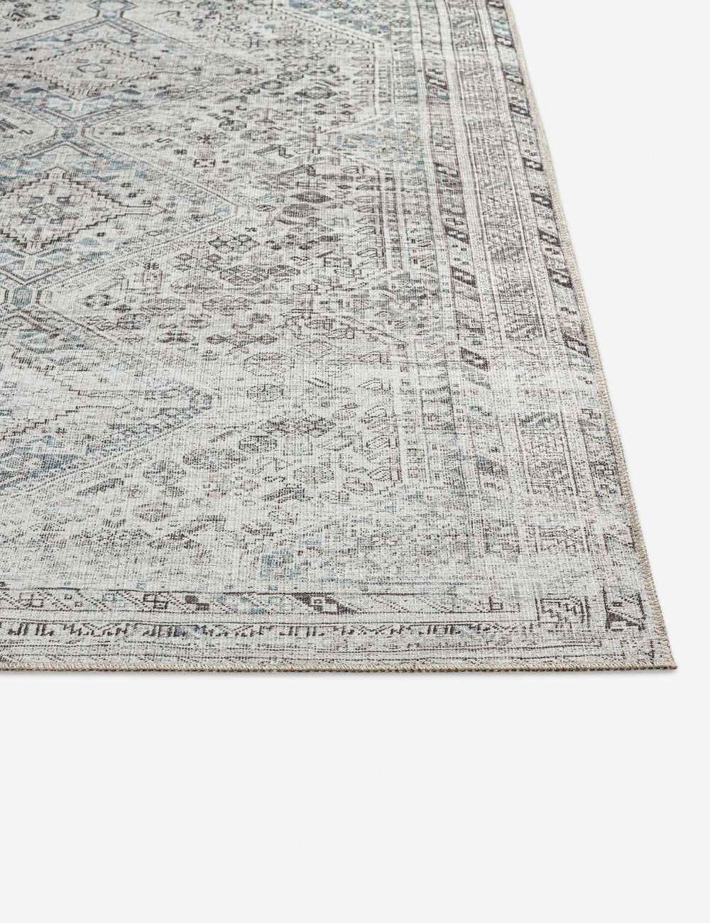 Cade Washable Rug - Blue / 6'7" x 9'