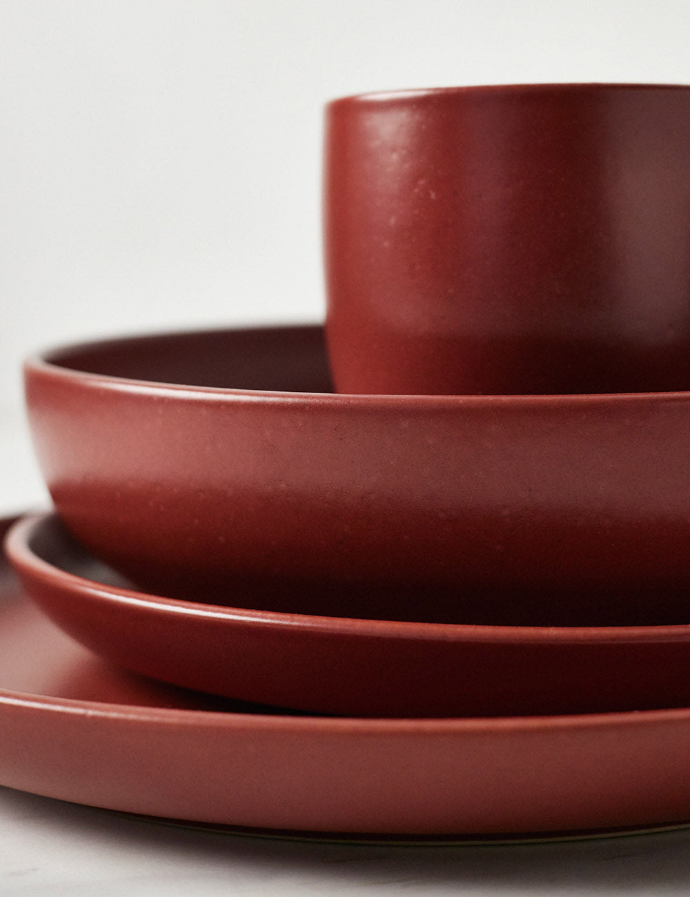 Pacifica Stoneware Dinnerware by Casafina - Cayenne / 5-Piece Set