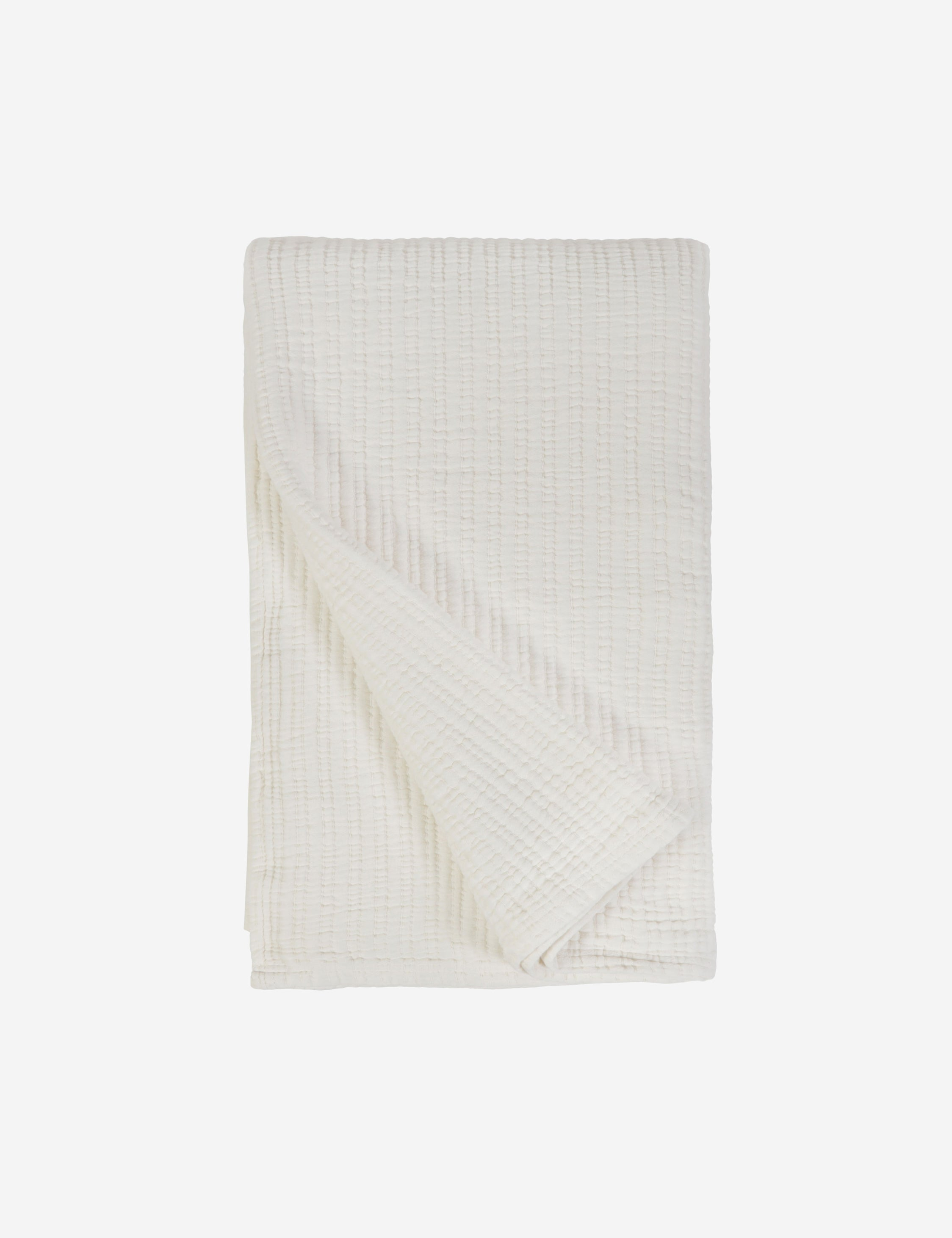 Chatham Cotton Matelasse Coverlet by Pom Pom at Home - Cream / Queen