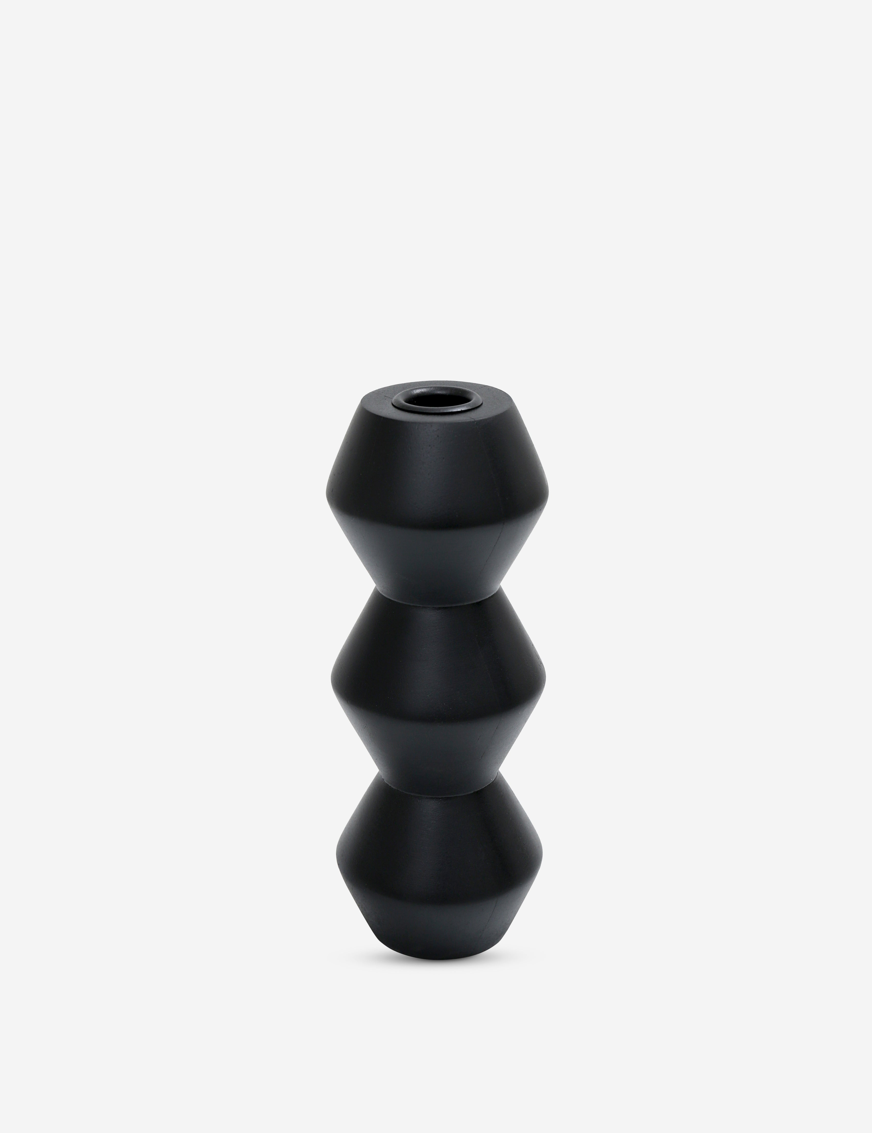 Mancha Candle Holder - Black/Large