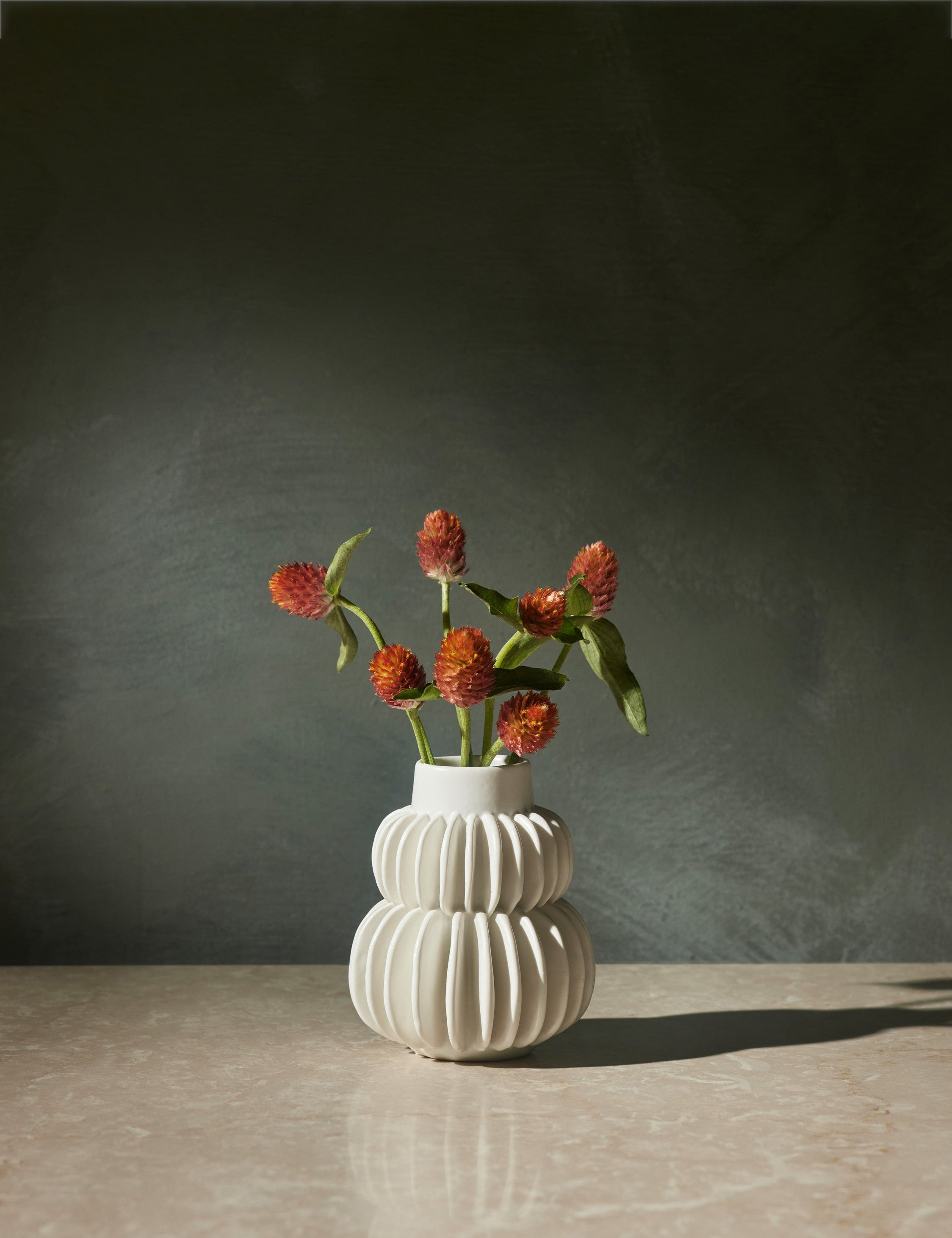 Delilah Vase - White