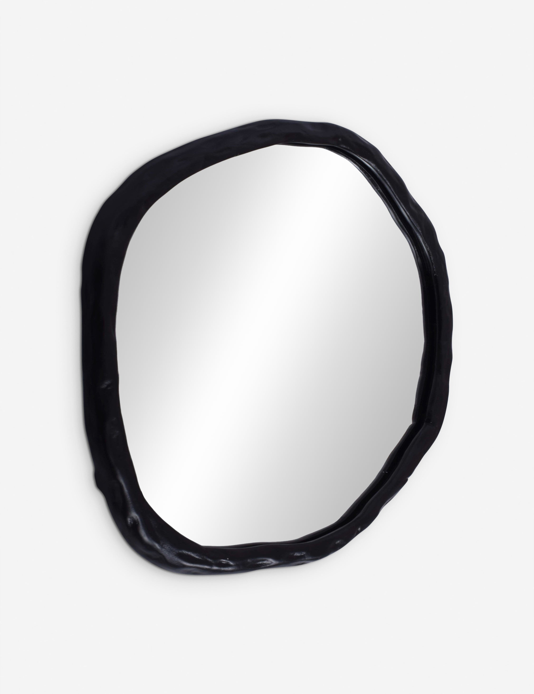 Rogelio Round Mirror - Black / Small