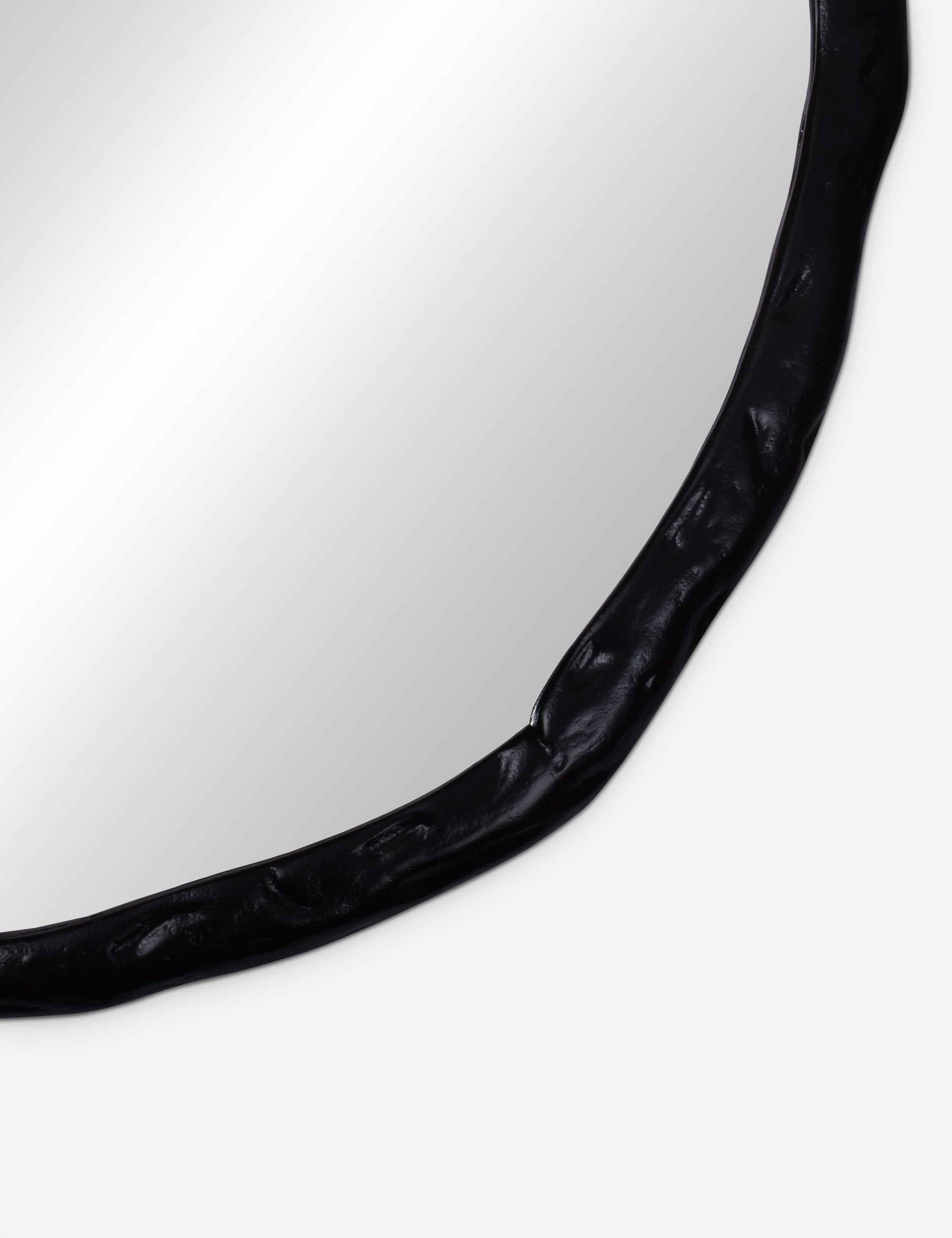 Rogelio Round Mirror - Black / Small