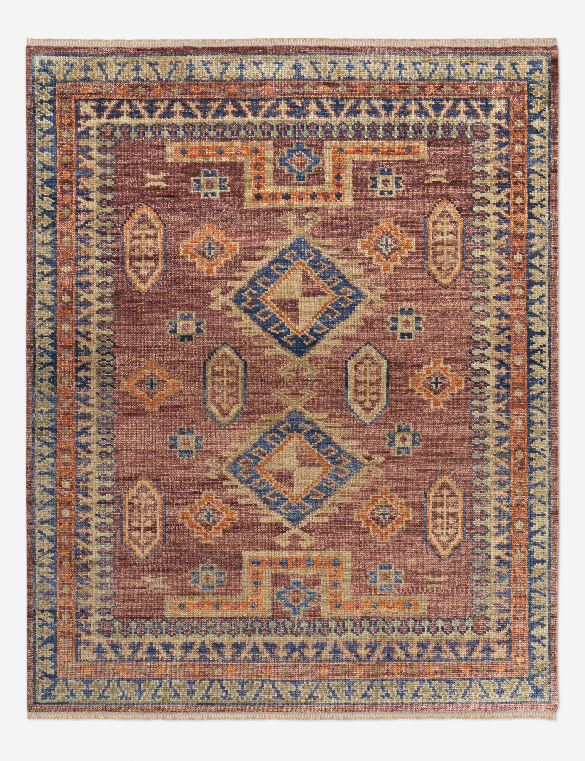 Cornado Hand-Knotted Wool Rug - Red / 9' x 12'