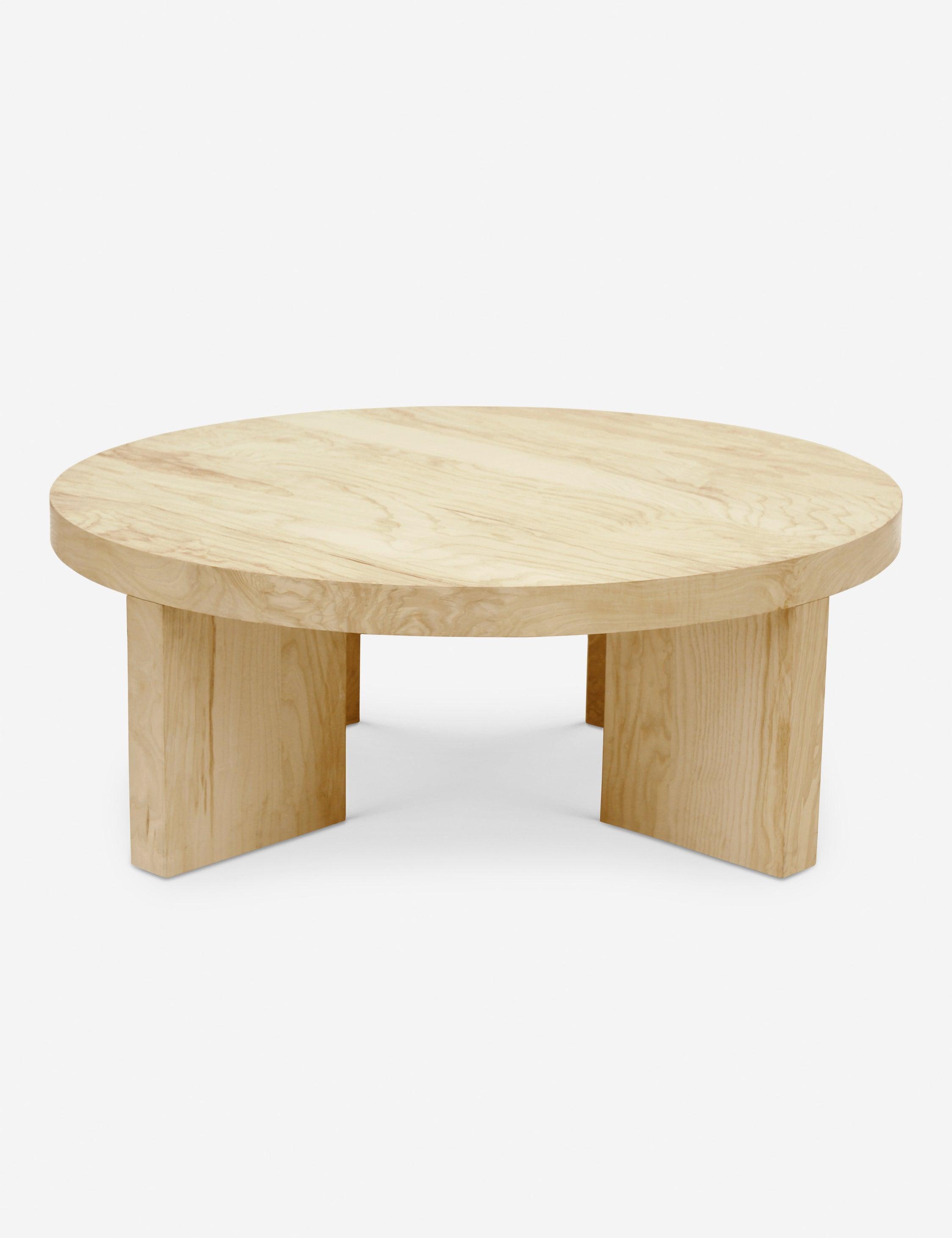 Kearns Round Burl Wood Coffee Table - Natural