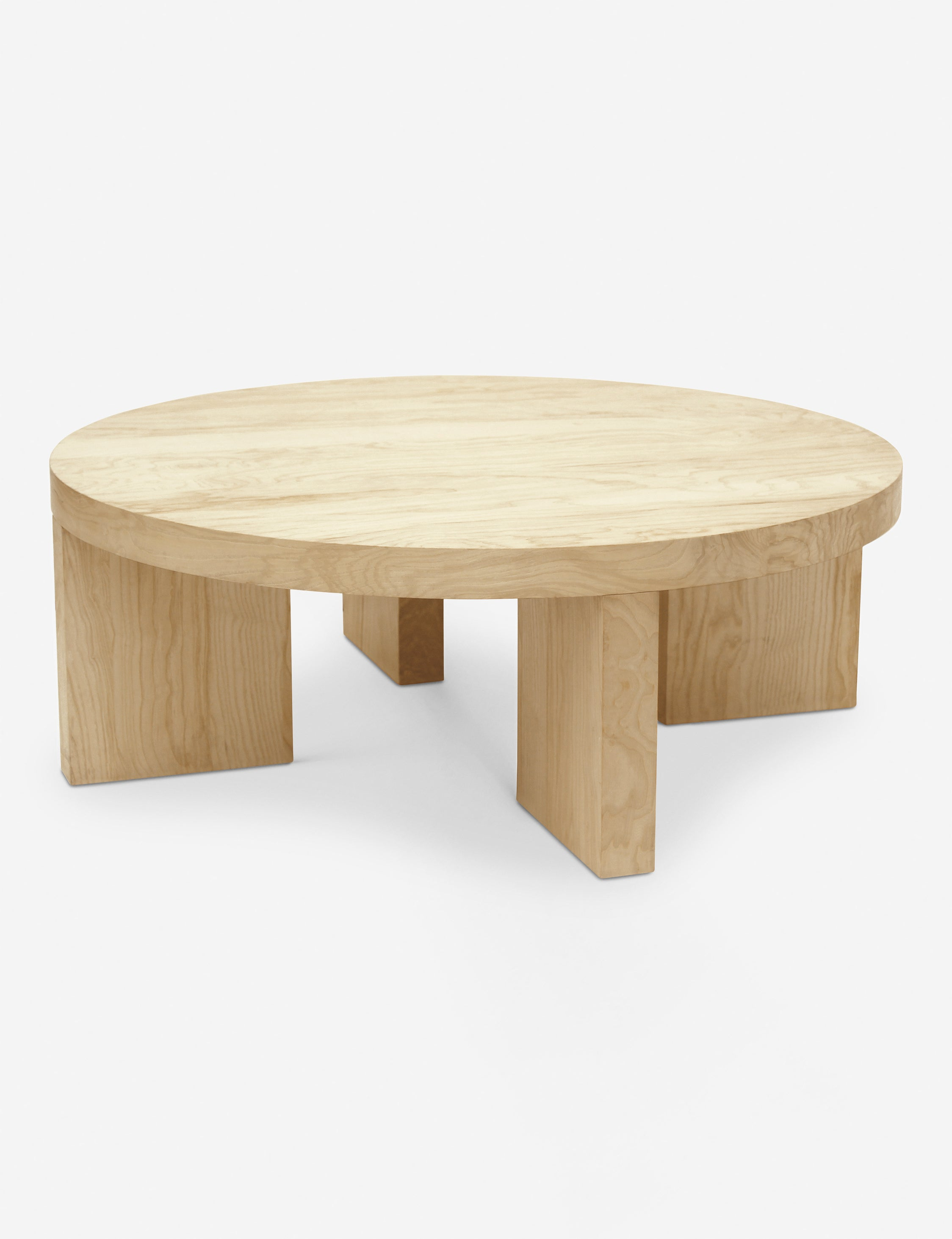 Kearns Round Burl Wood Coffee Table - Natural