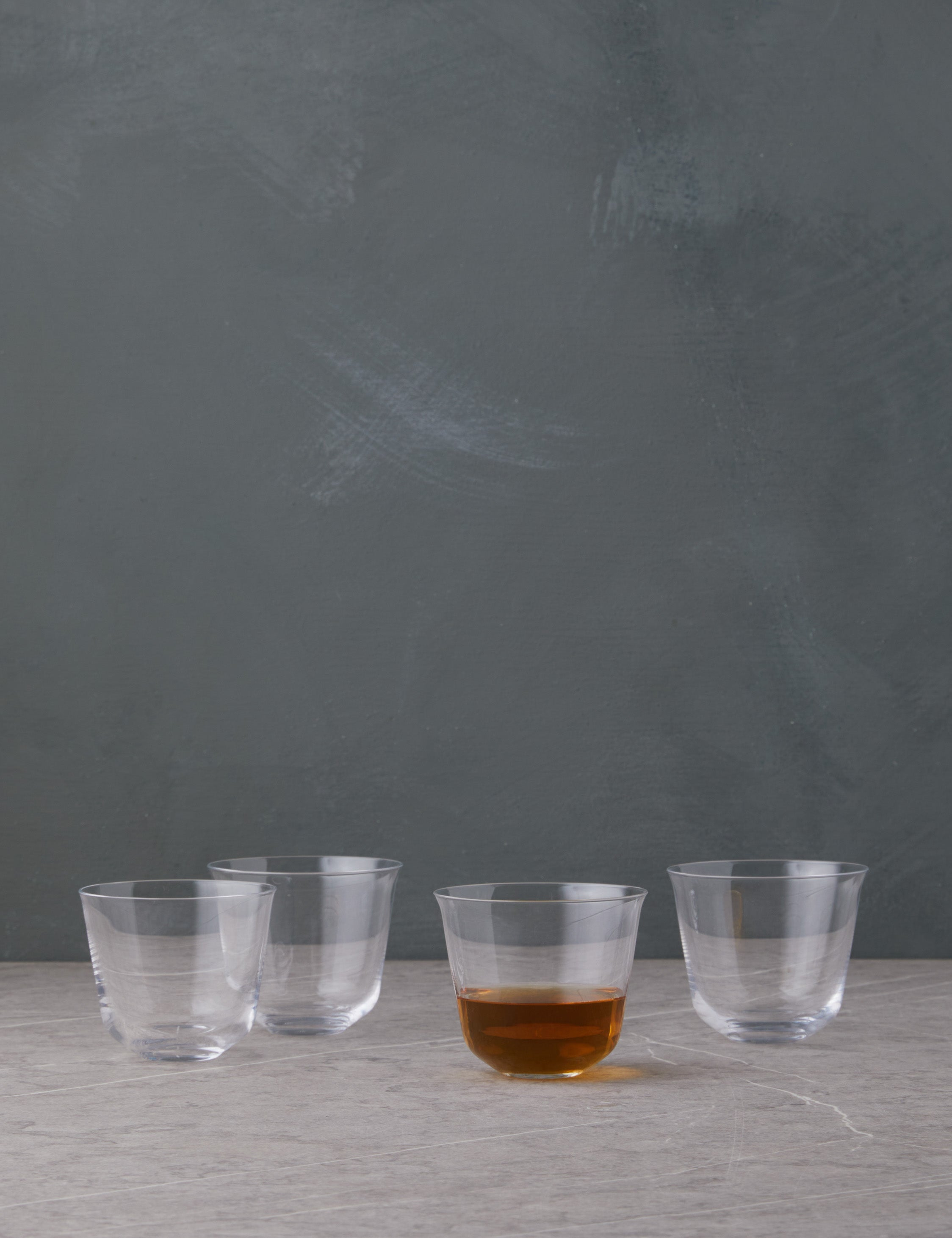 Grace Leadfree-Crystal Glassware by Ann Demeulemeester x Serax - Clear / Stemless Wine Glasses -Set of 4