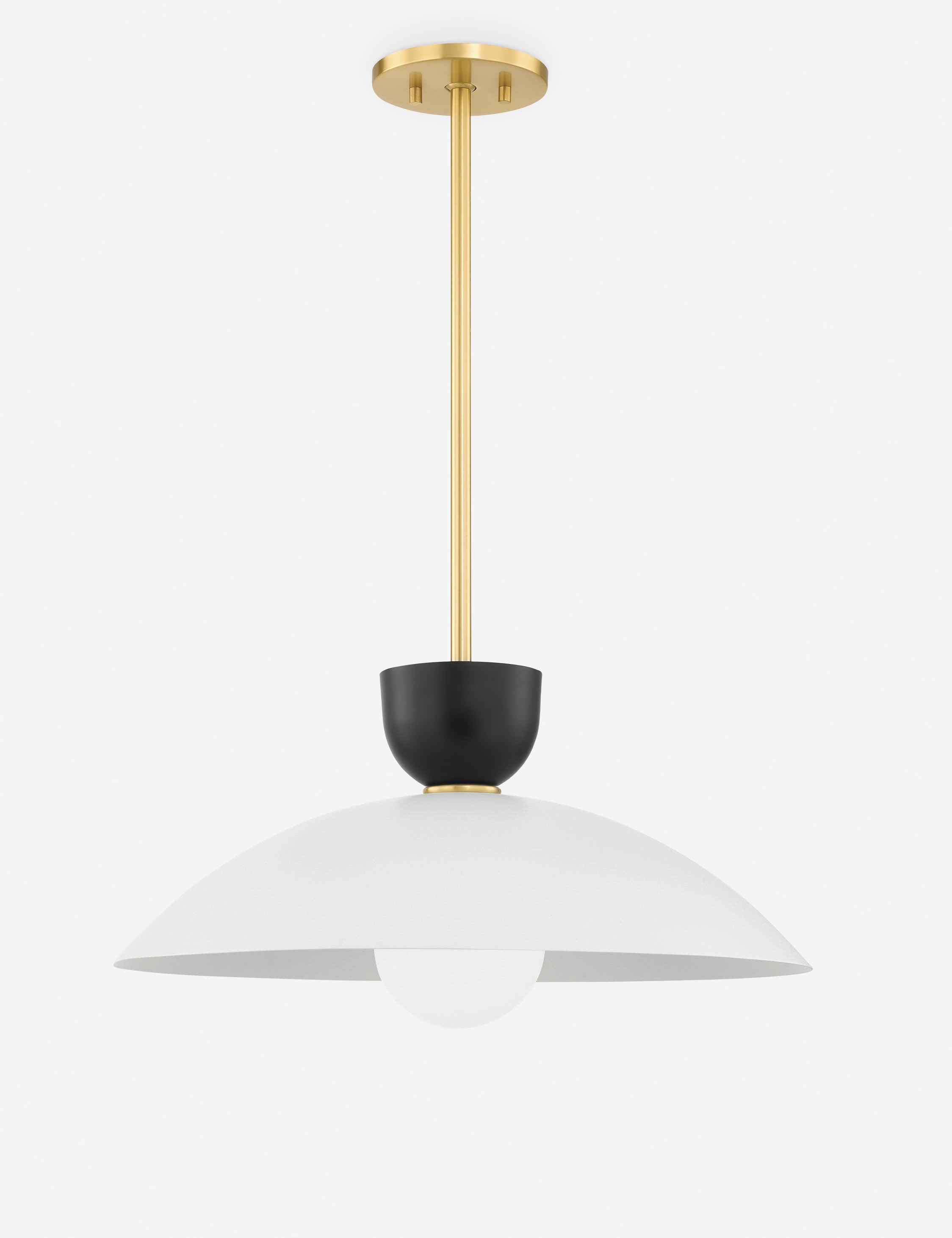 Leander Pendant Light - Antique Brass / 20" Dia