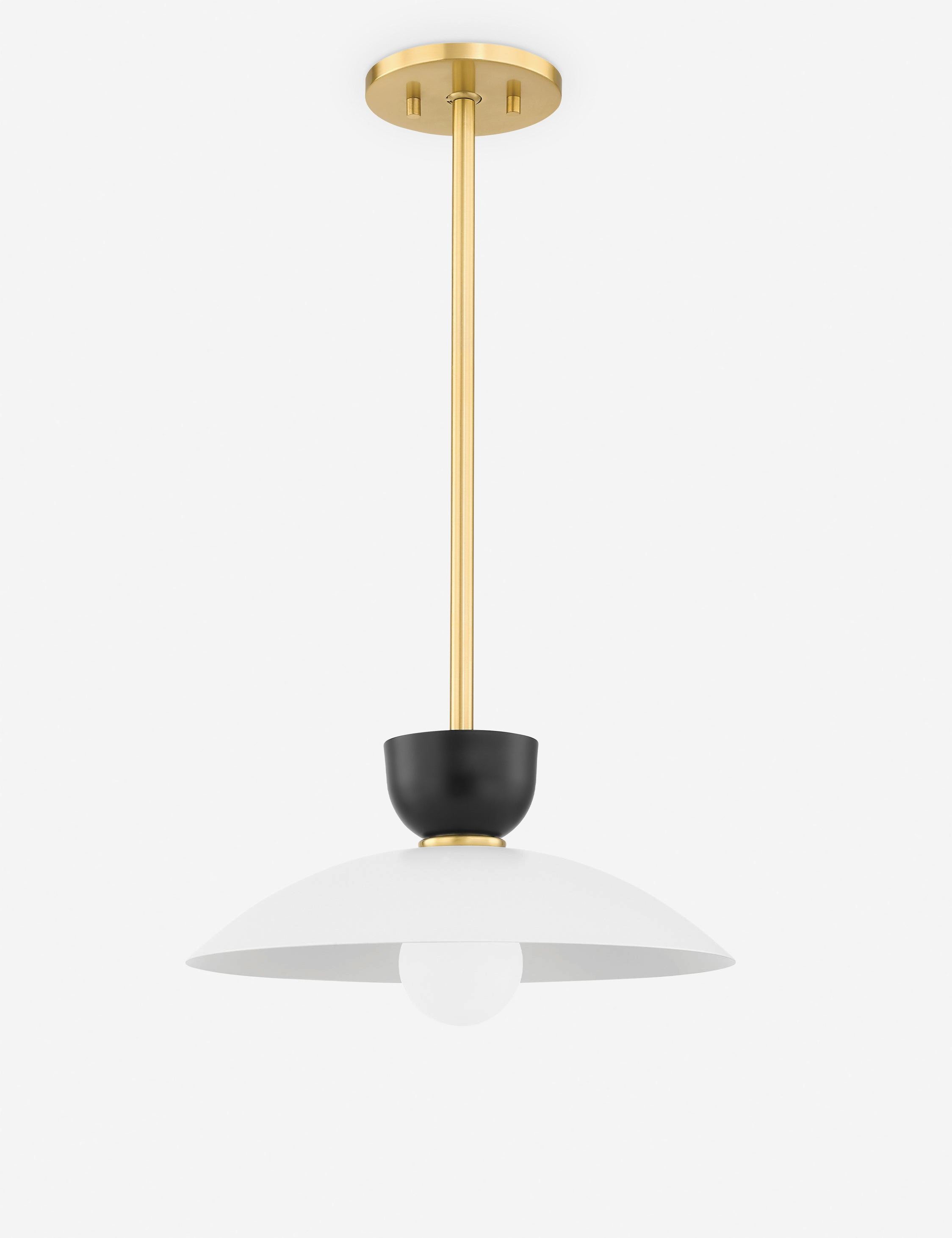 Leander Pendant Light - Antique Brass / 14" Dia