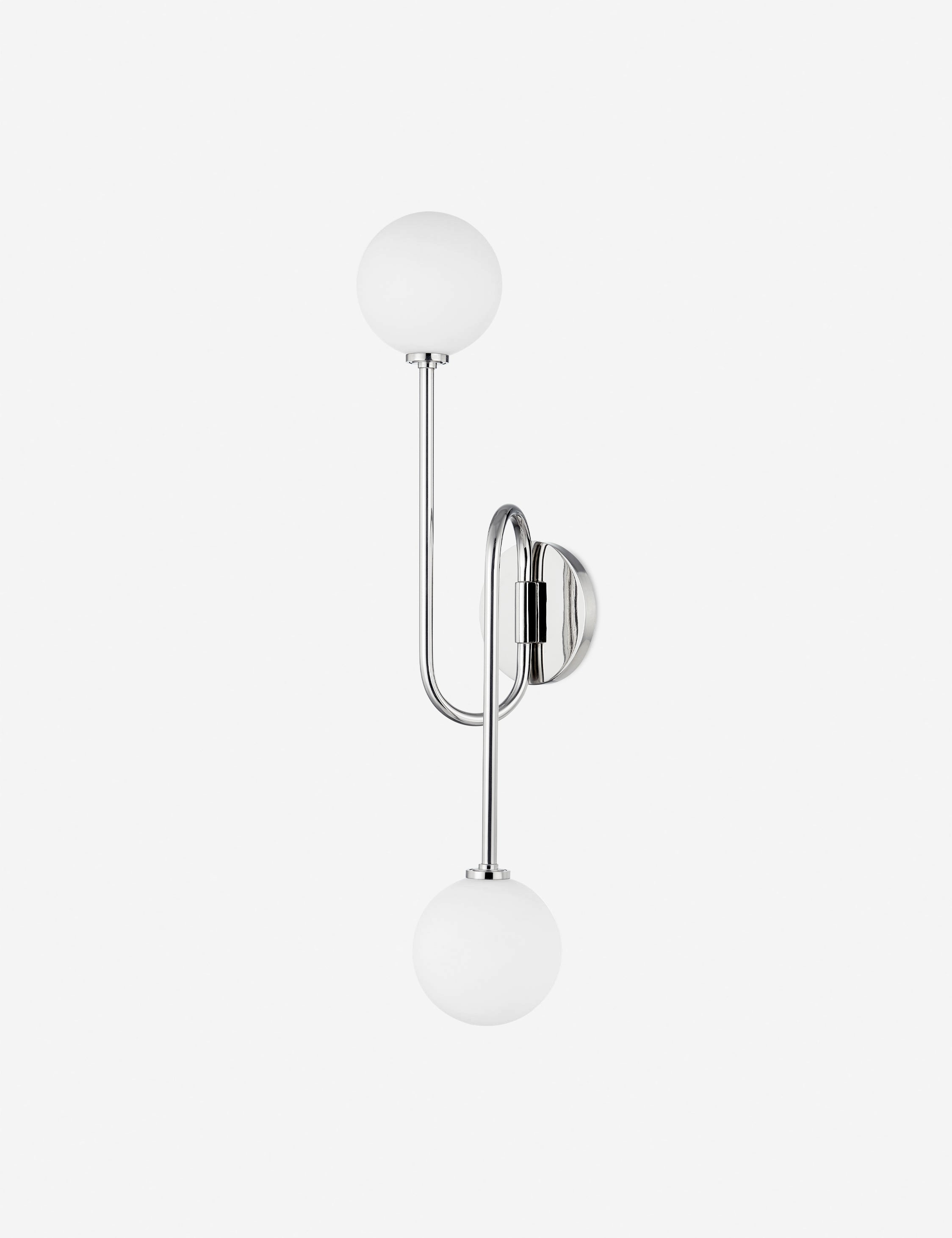 Keanu Sconce - White / Polished Nickel