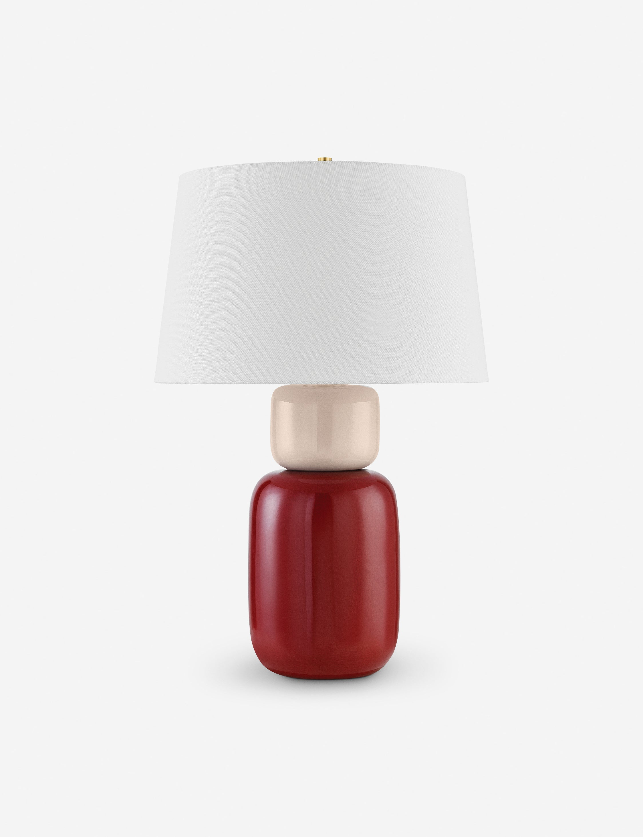 Dores Table Lamp - Bordeaux and Blush