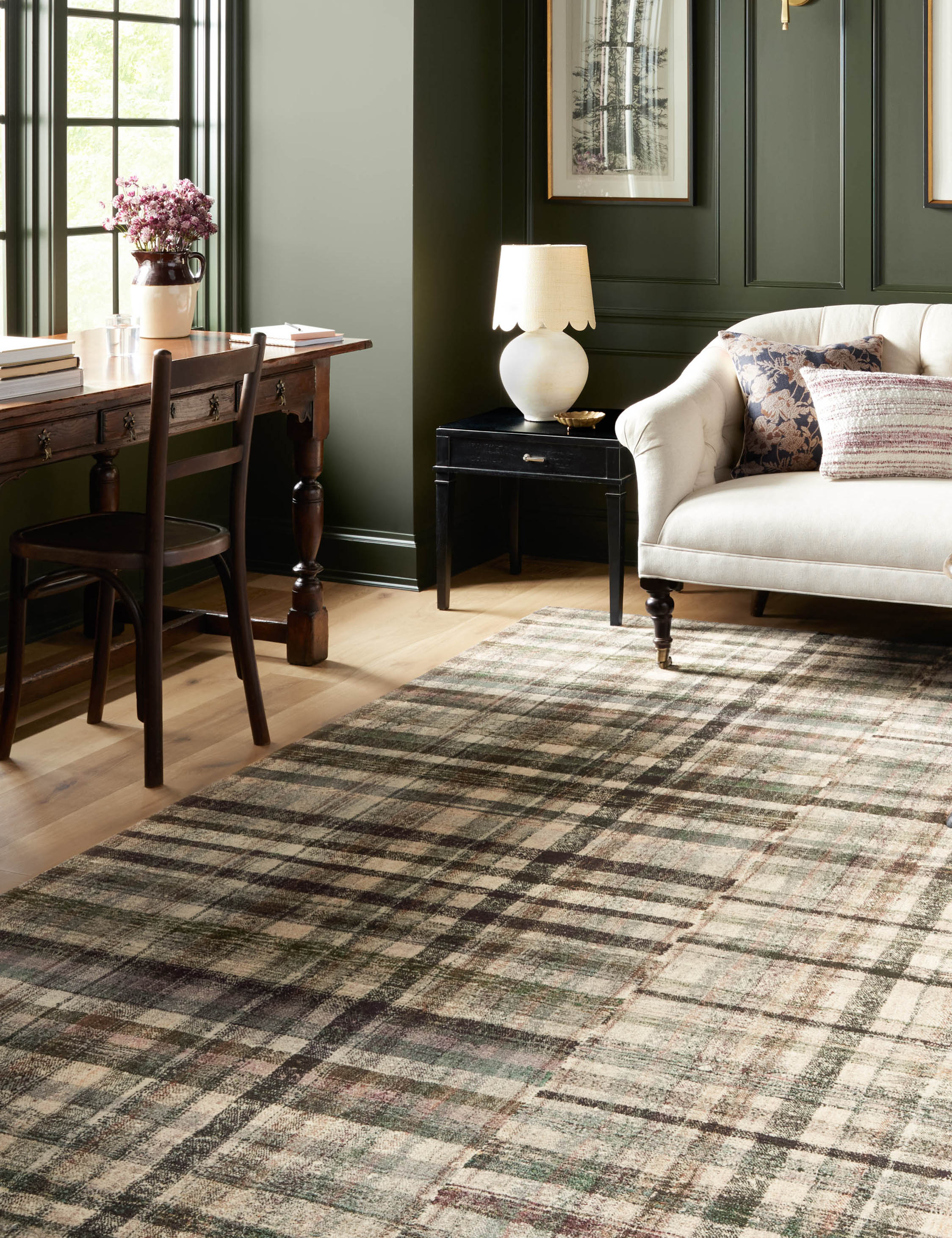 Humphrey Rug by Chris Loves Julia x Loloi - Forest and Multi / 5' x 7'