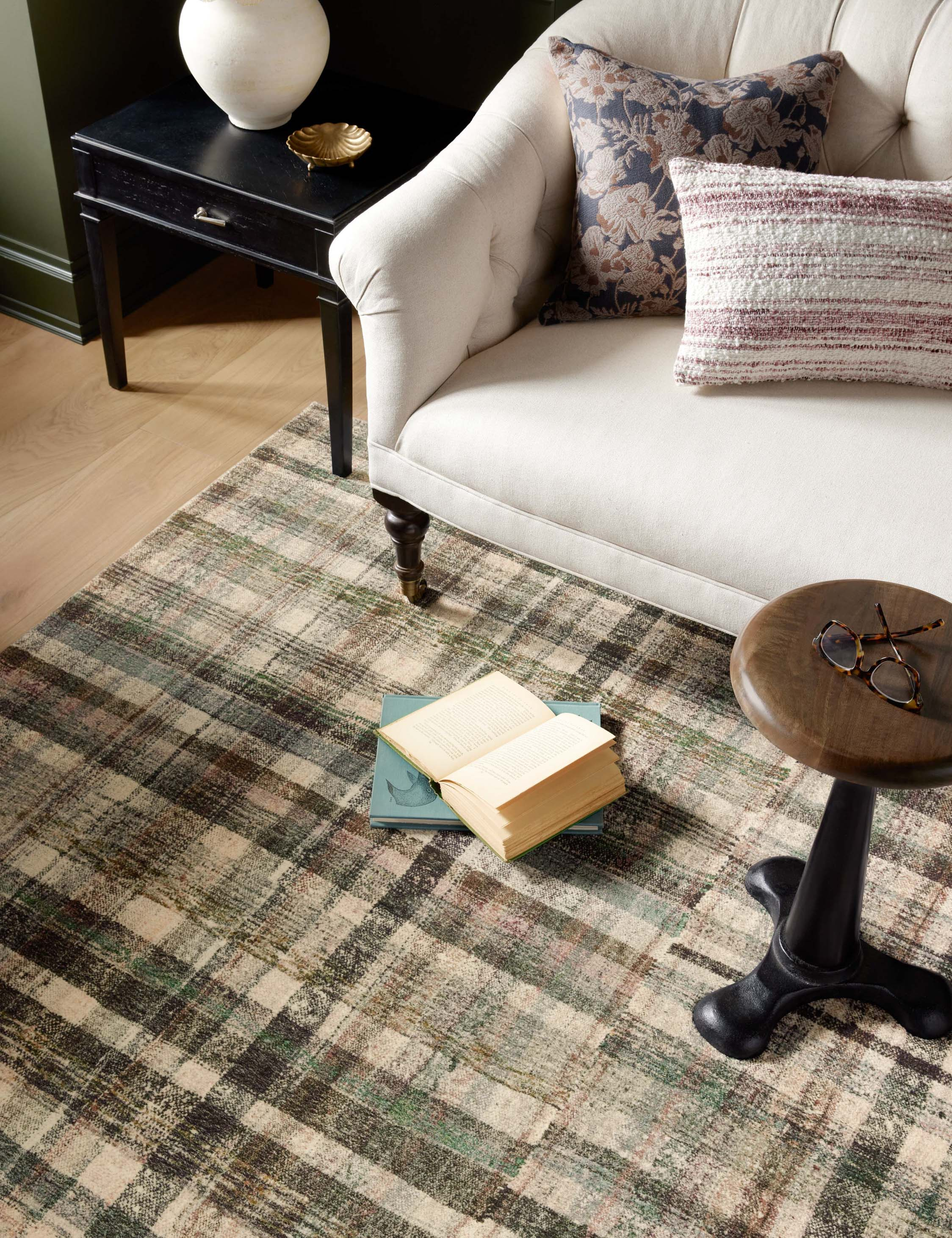 Humphrey Rug by Chris Loves Julia x Loloi - Forest and Multi / 5' x 7'