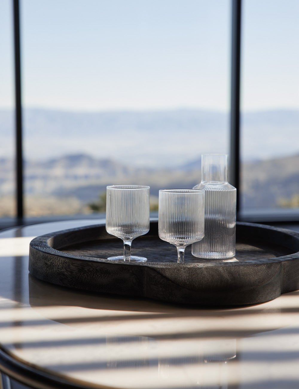 Ripple Glassware by Ferm Living - Clear / Wine Glasses -Set of 2