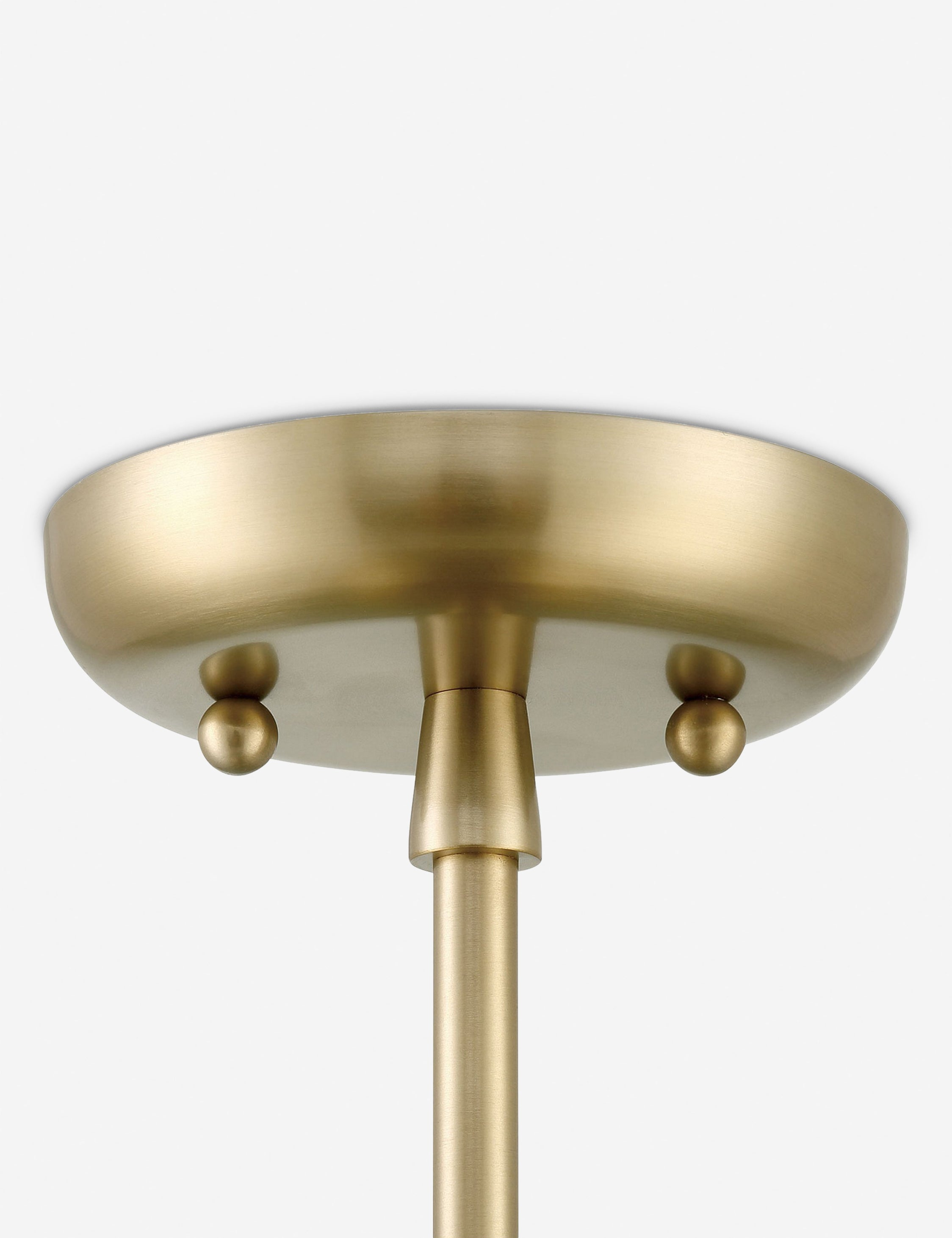 Cannon Semi-Flush Mount Light - Antique Brass / 11"Dia