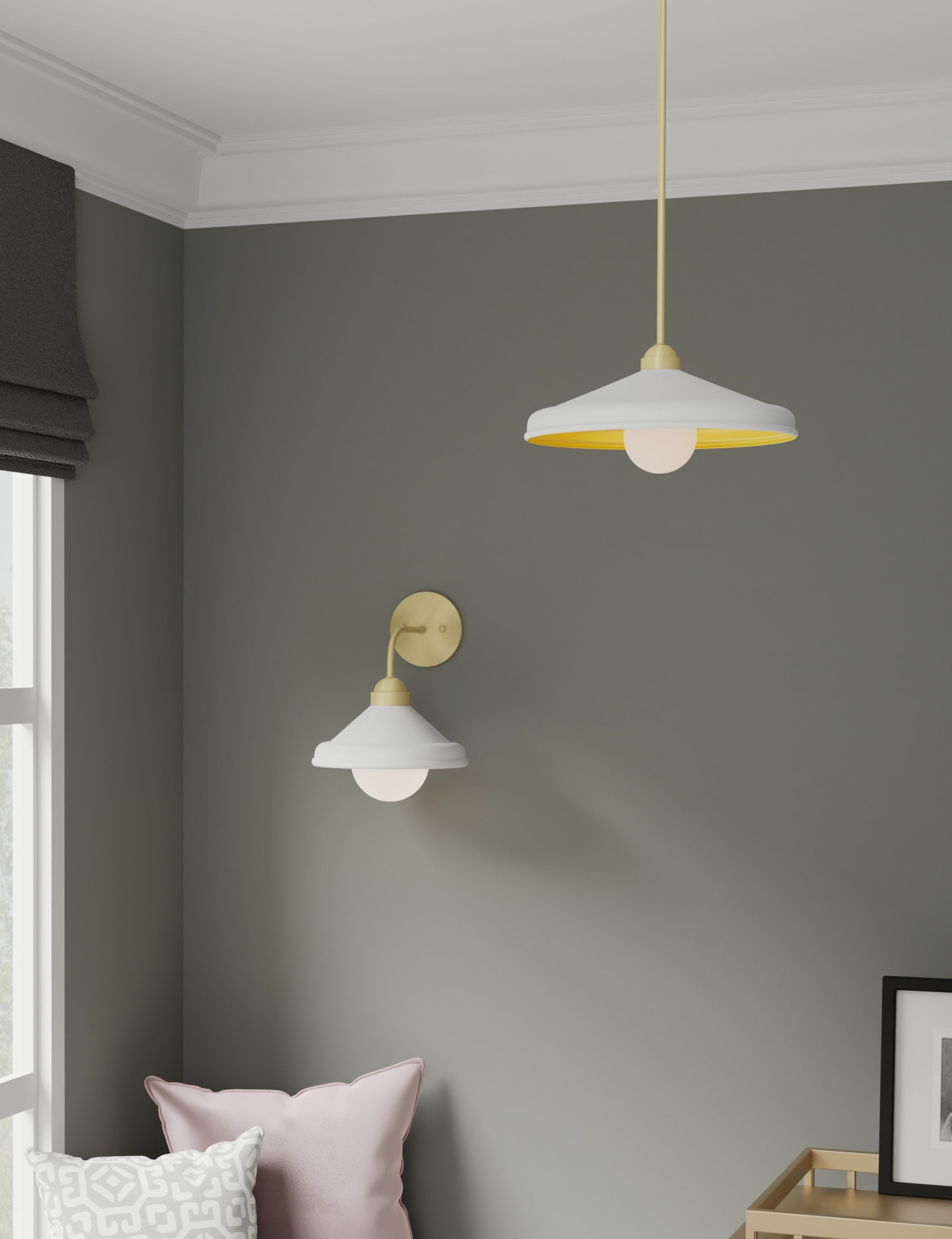 Parish Pendant Light - White / 18" Dia