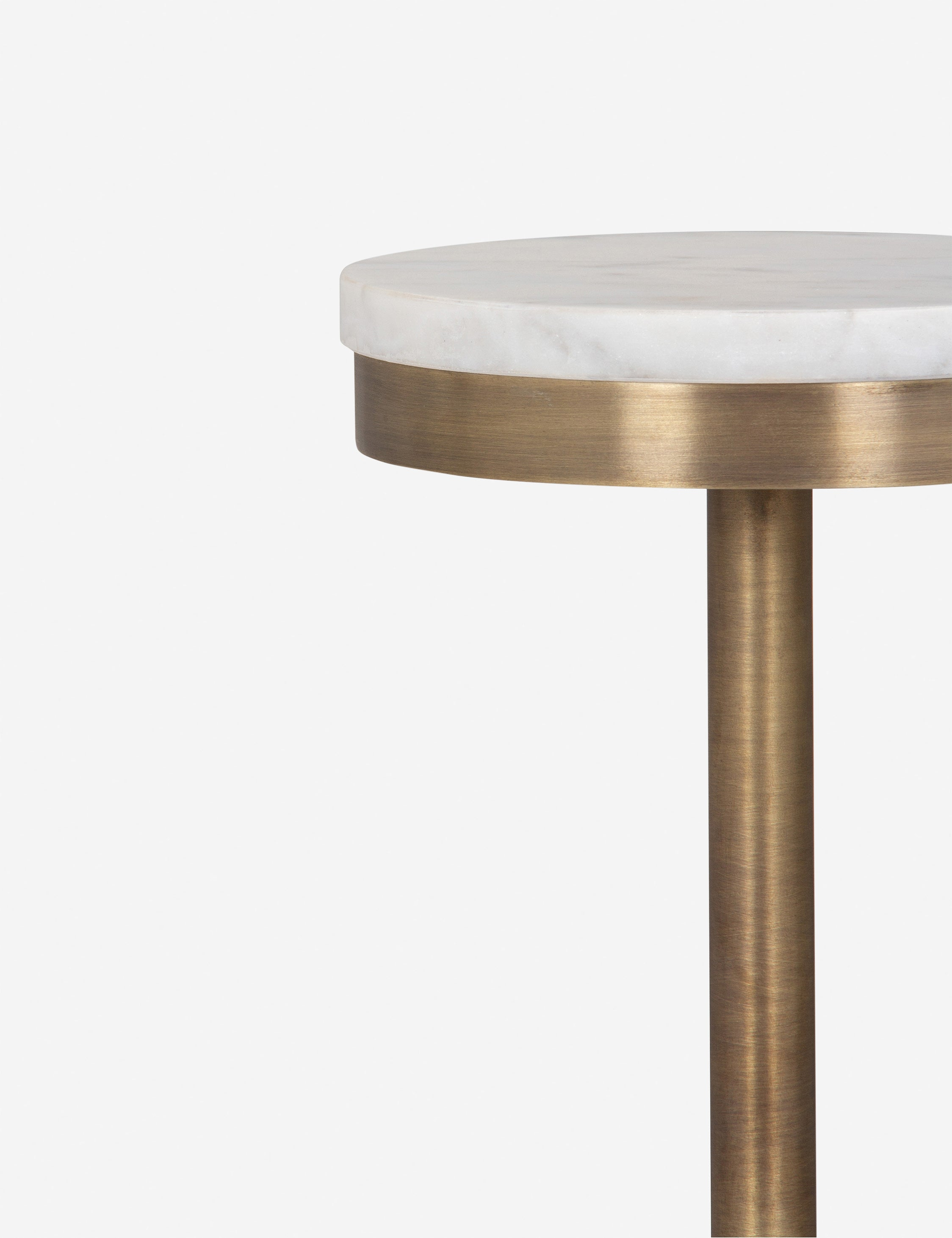 Oswald Side Table - White Marble