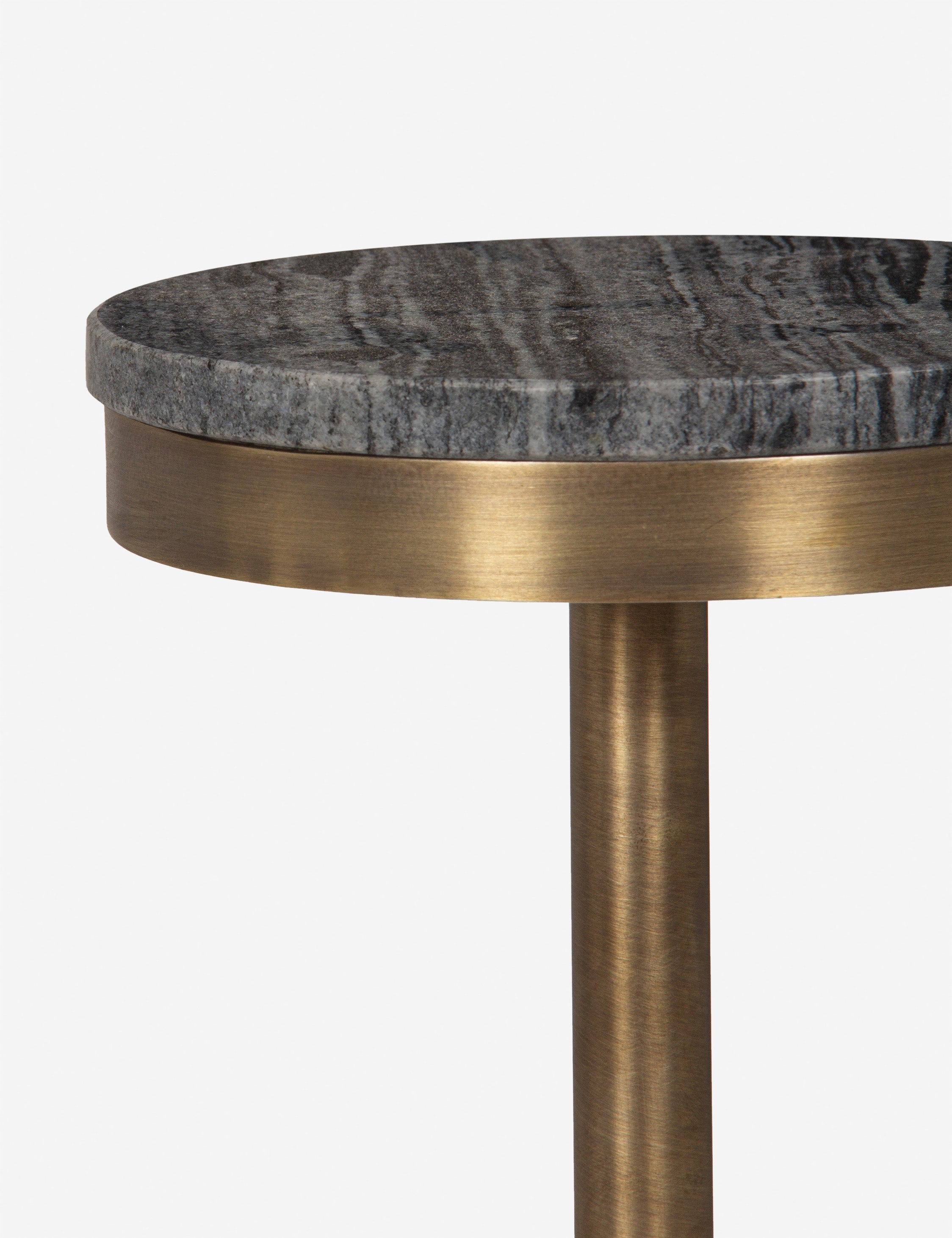Oswald Side Table - Black Marble